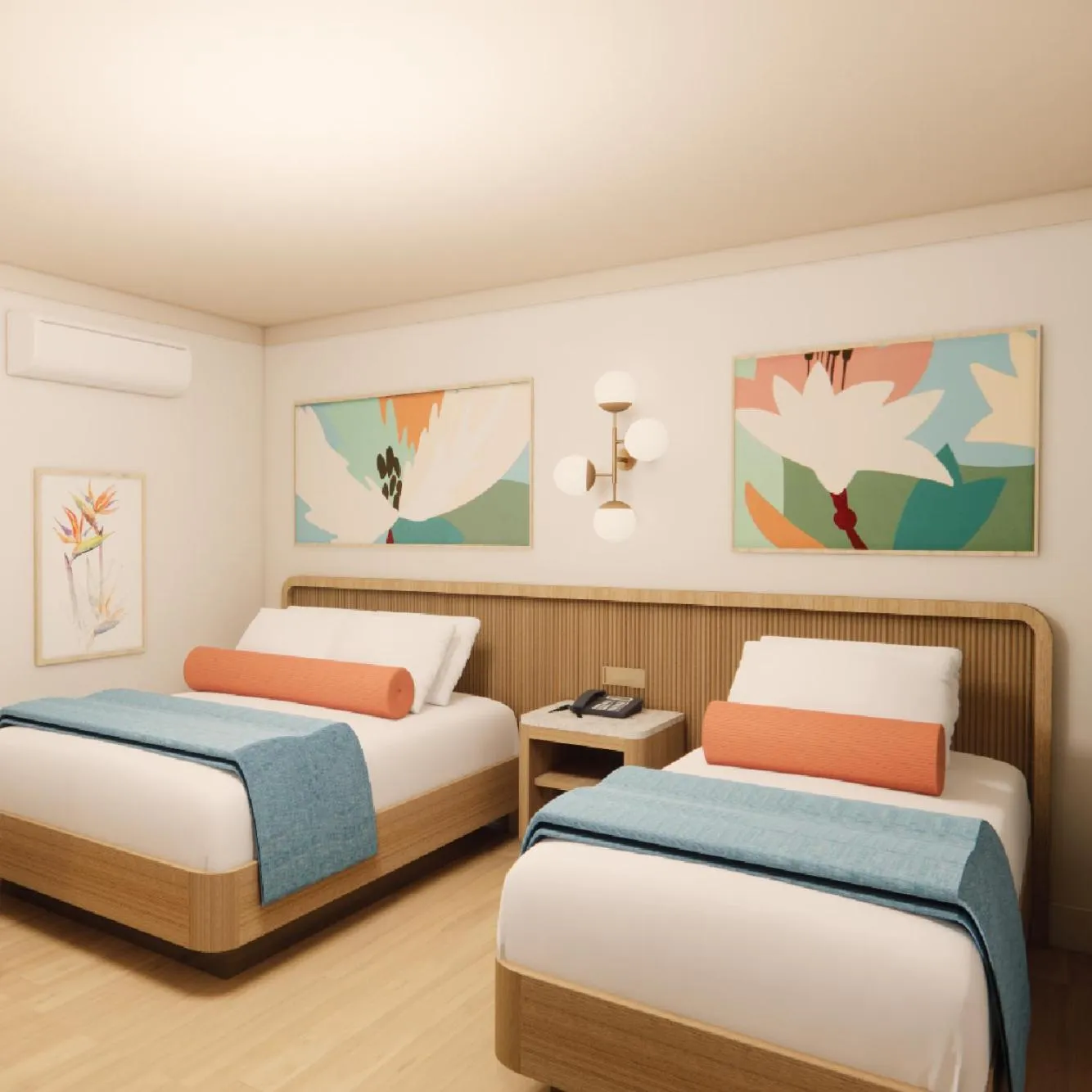 Bedroom in Pavilion Hotel