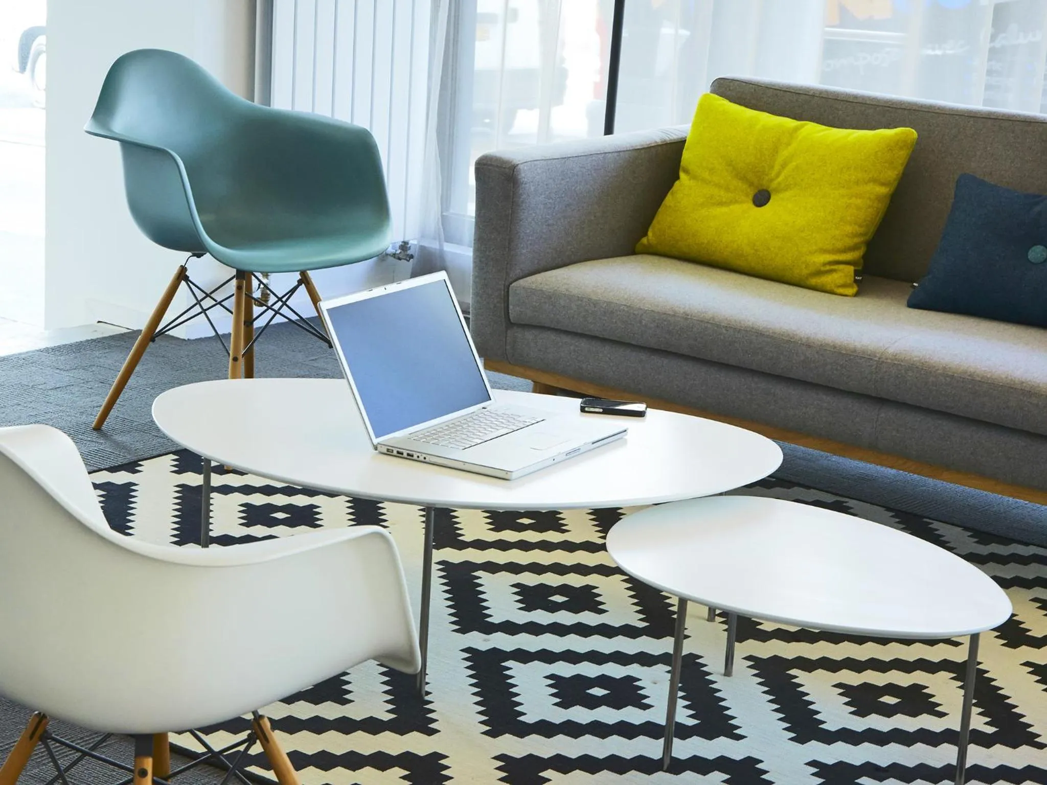 Communal lounge/ TV room in Kyriad Hotel Brest