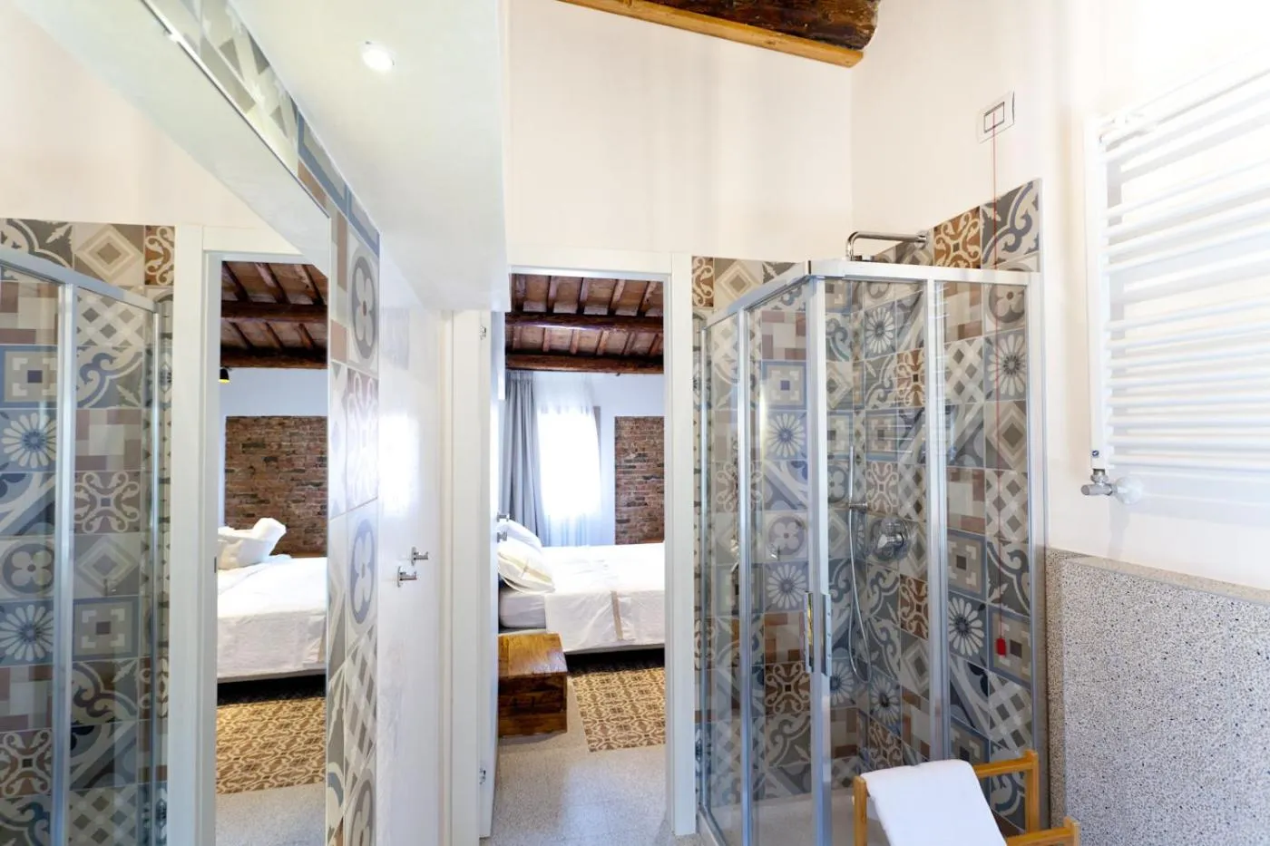 Bathroom, Bed in B&B LA CANEVA 951