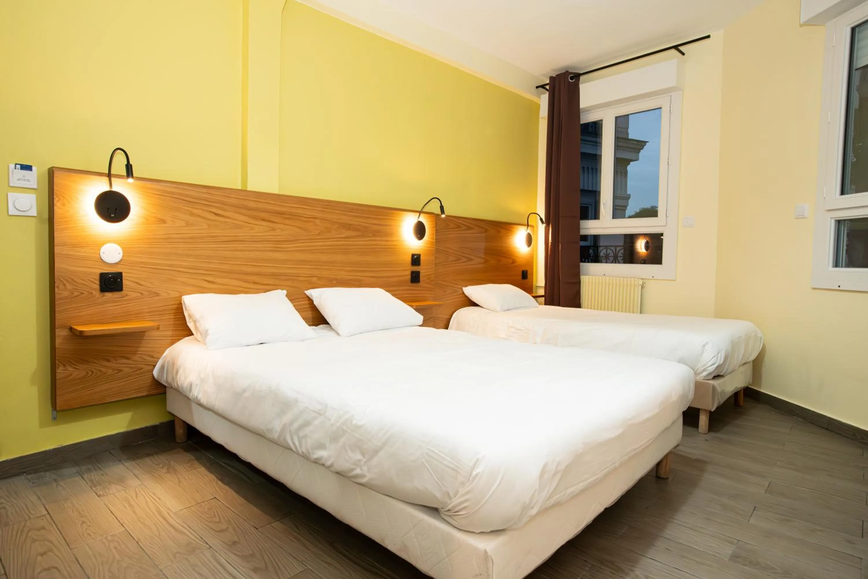 Bed in Hôtel de la Terrasse