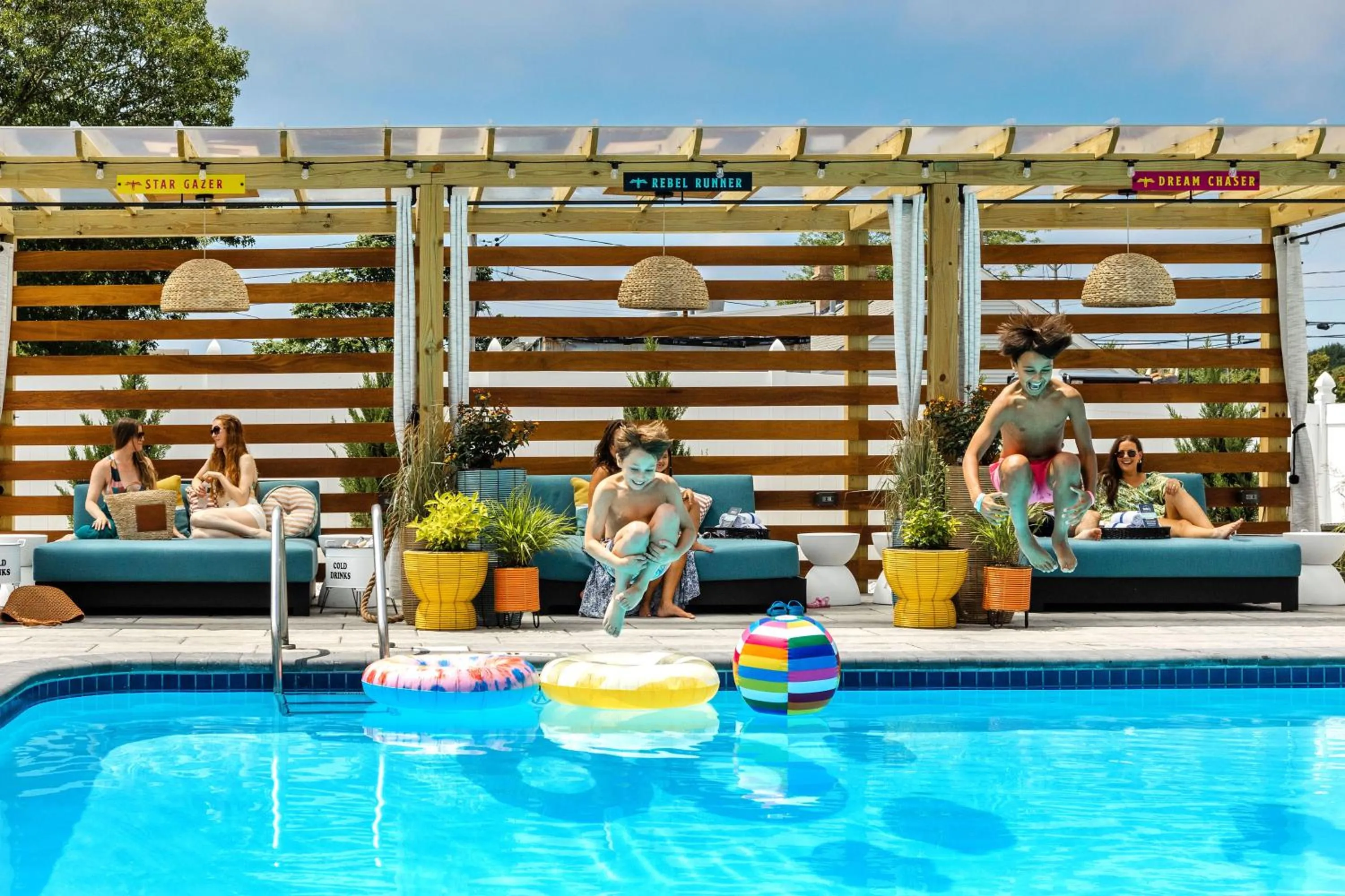 Swimming pool in Freebird by Reverie Boutique Collection