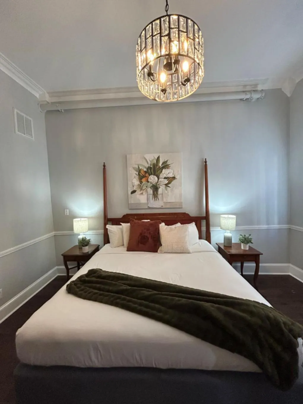 Bed in Hotel St. Pierre French Quarter