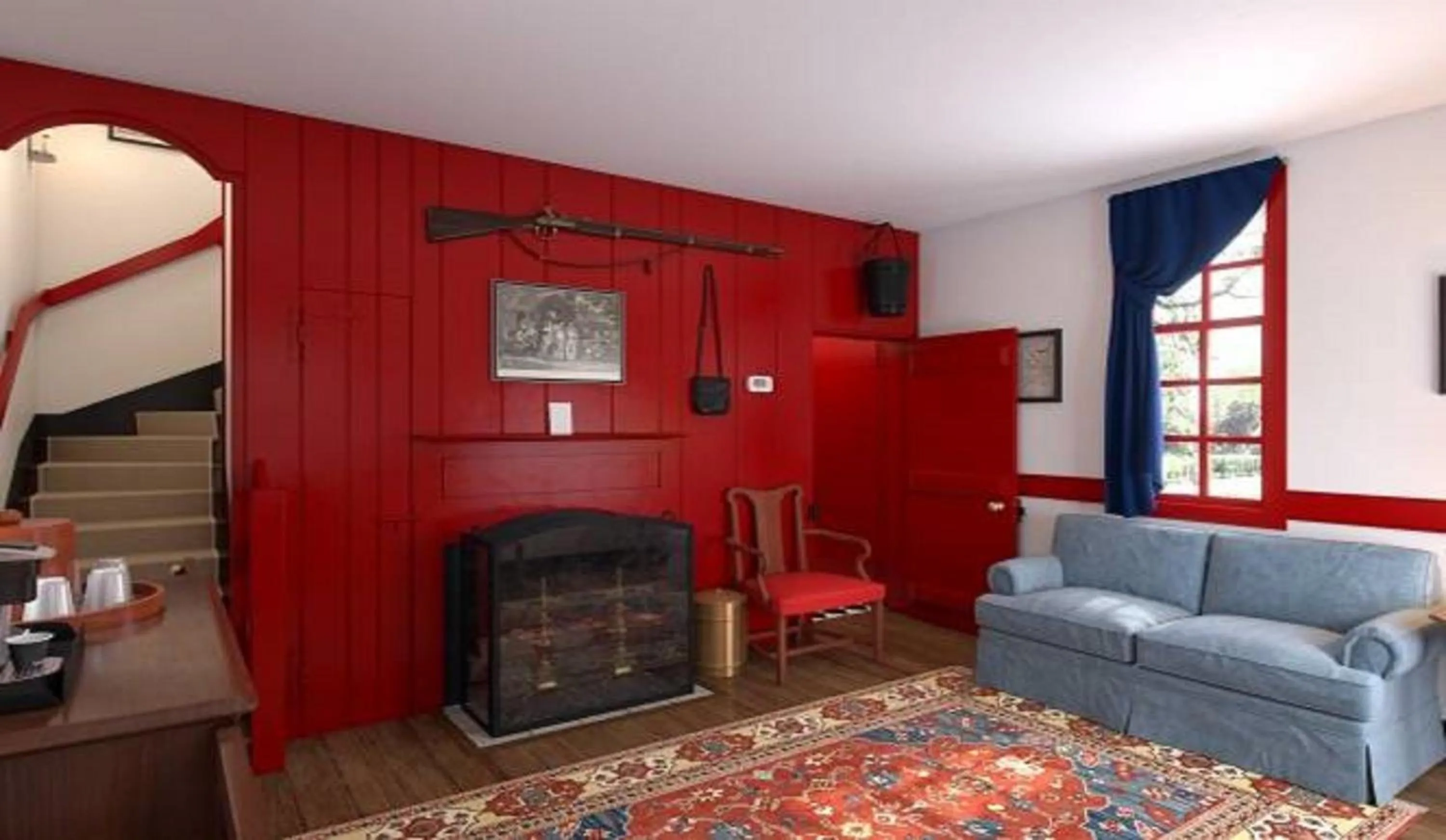 Seating area in Colonial Houses, an official Colonial Williamsburg Hotel