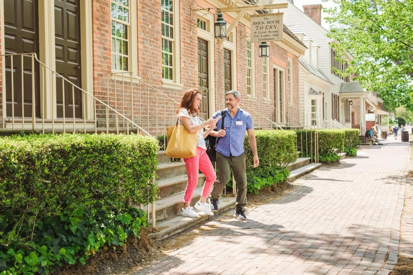Street view in Colonial Houses, an official Colonial Williamsburg Hotel