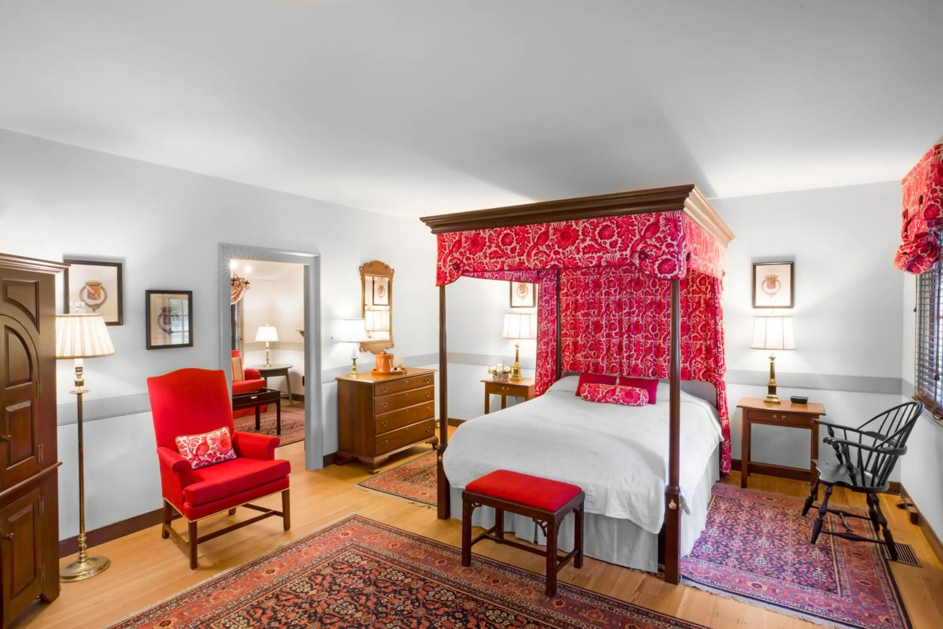 Bedroom, Bed in Colonial Houses, an official Colonial Williamsburg Hotel