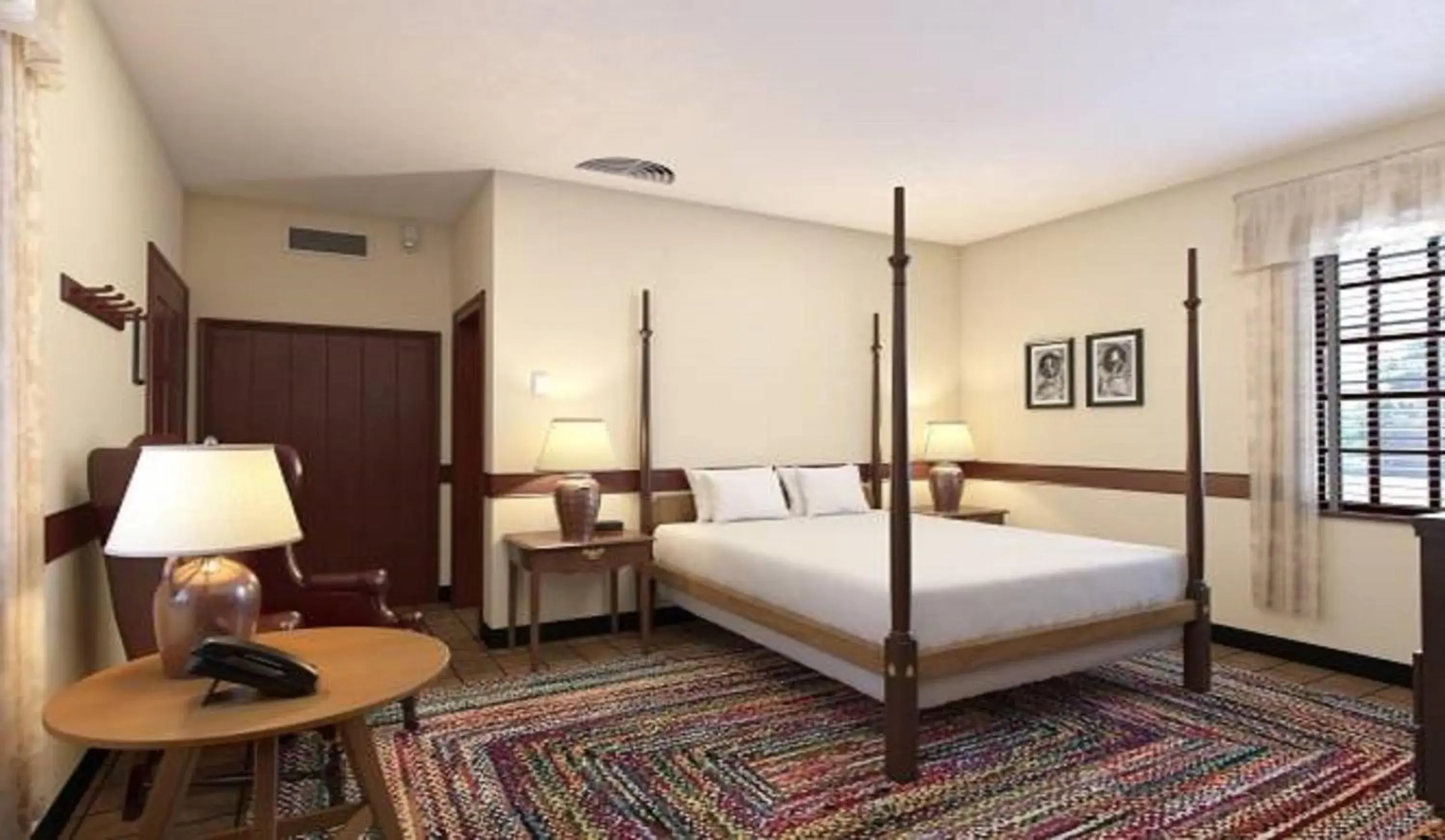 Bed in Colonial Houses, an official Colonial Williamsburg Hotel Bed in Colonial Houses, an official Colonial Williamsburg Hotel