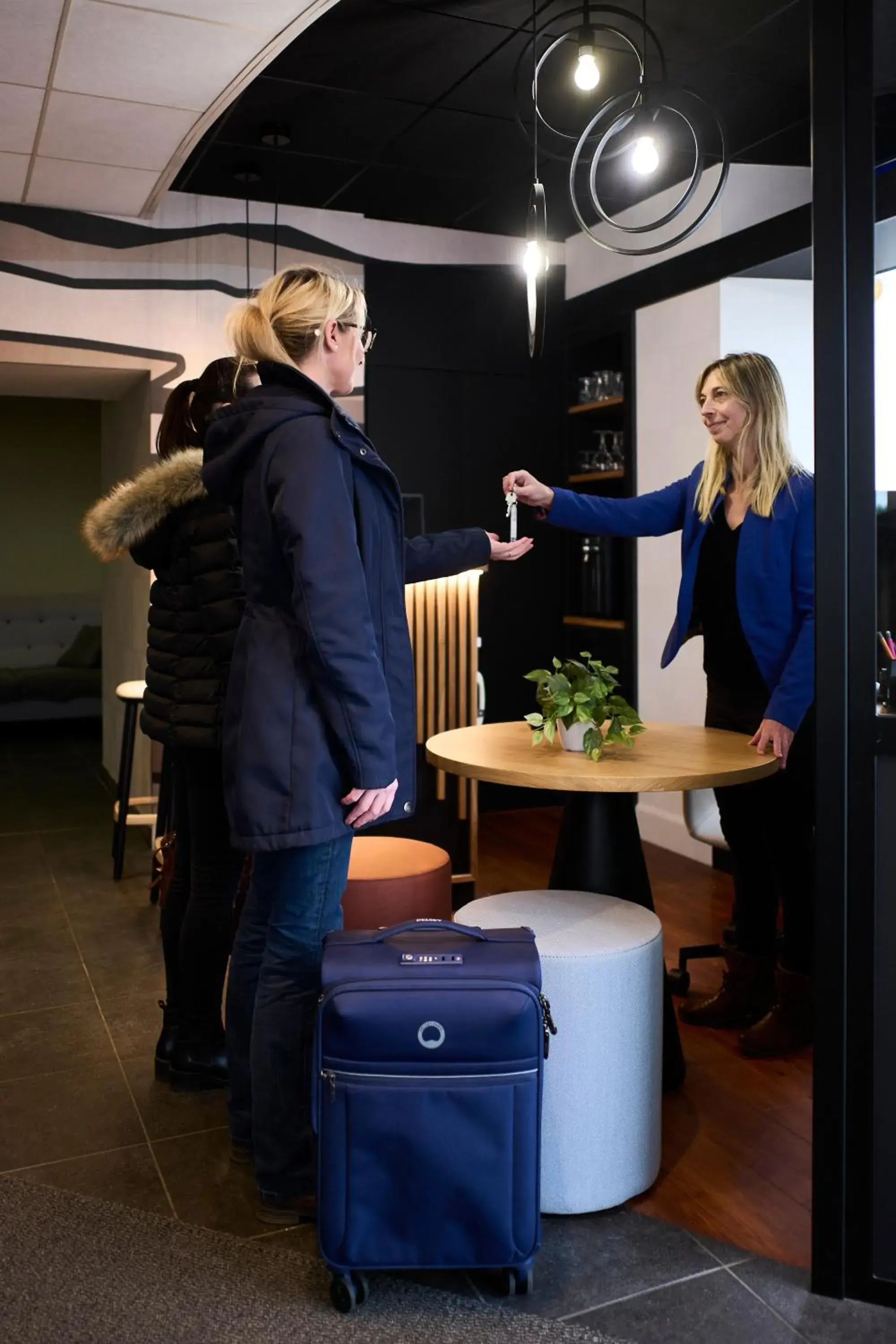 Lobby or reception in Kyriad Hôtel Lamballe - Gare TGV - Centre ville Lobby or reception in Kyriad Hôtel Lamballe - Gare TGV - Centre ville