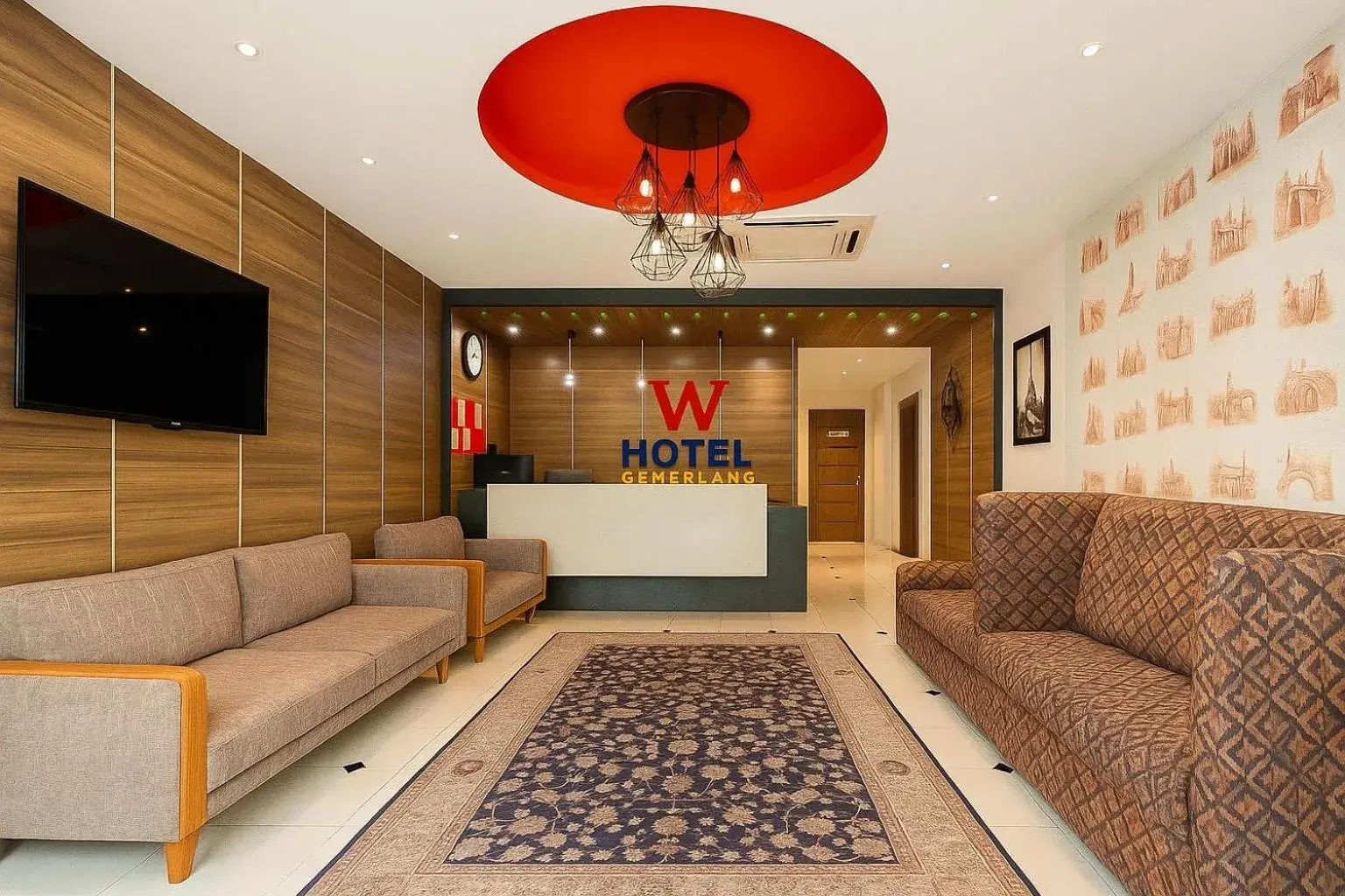 Lobby or reception in W Hotel Cemerlang Lobby or reception in W Hotel Cemerlang