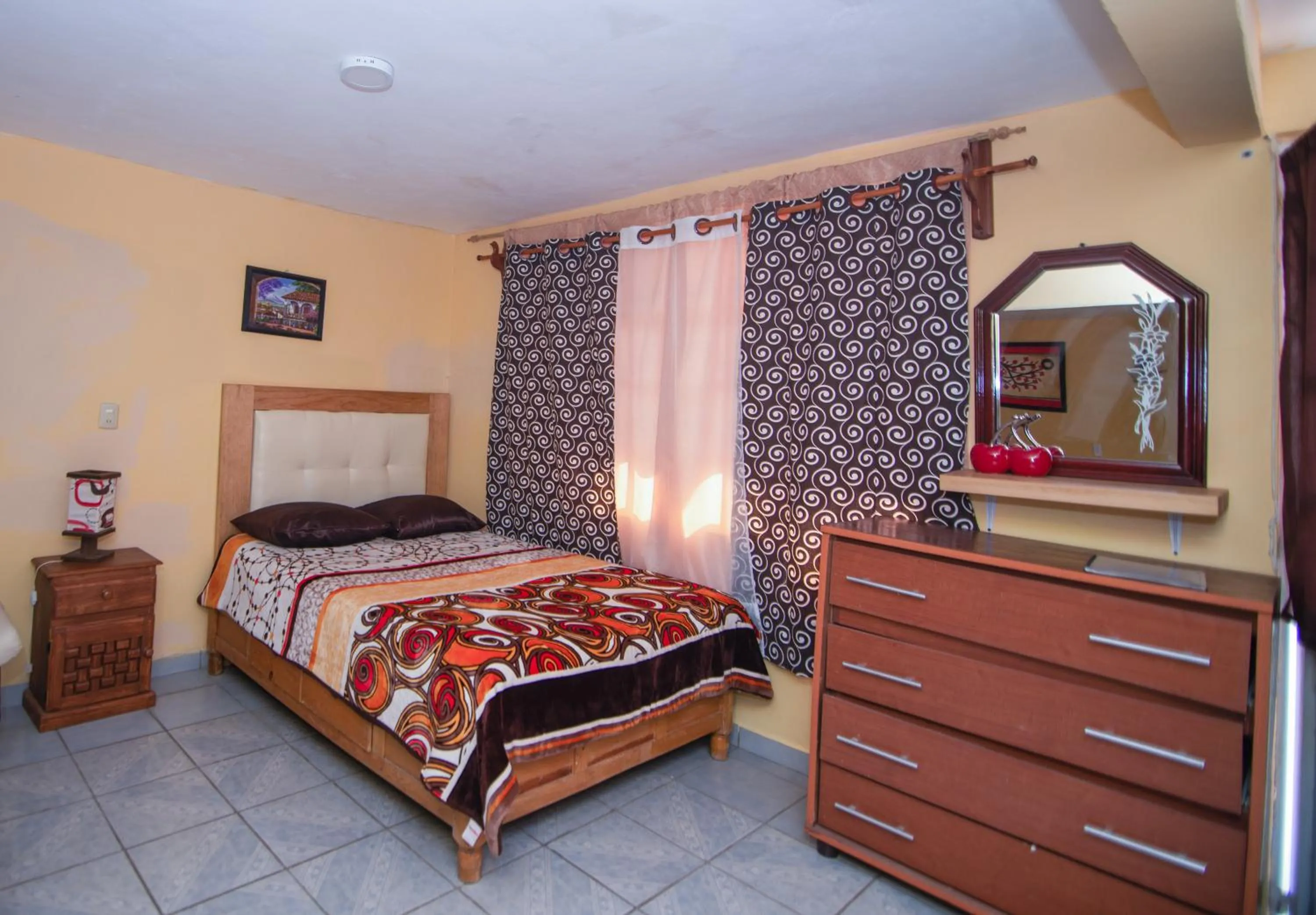 Bed in BONITO y AMPLIO DEPARTAMENTO con JARDÍN "EL PARAÍSO DE ZACATLÁN"