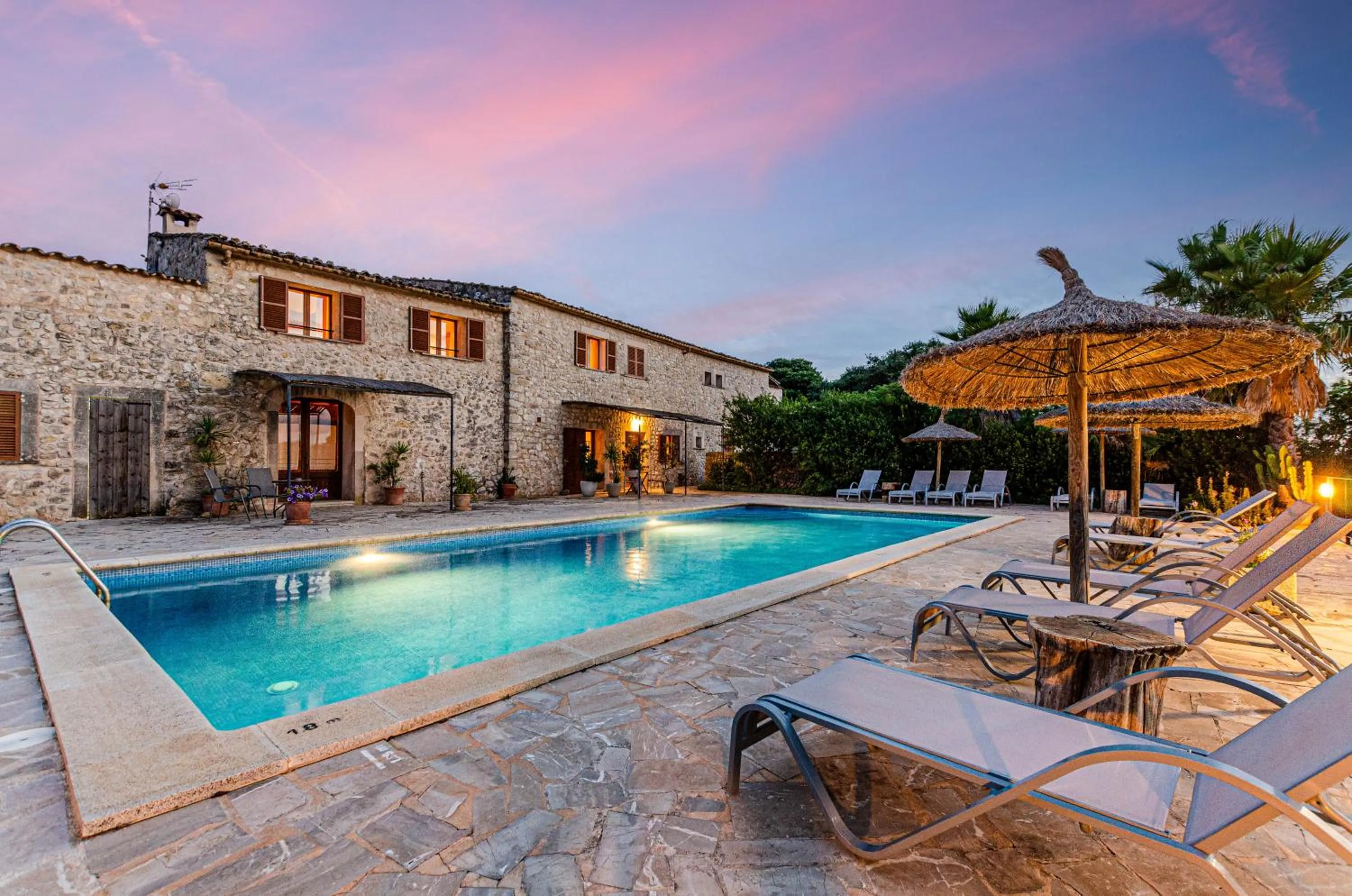 Pool view in Finca es Rafal, Agroturisme