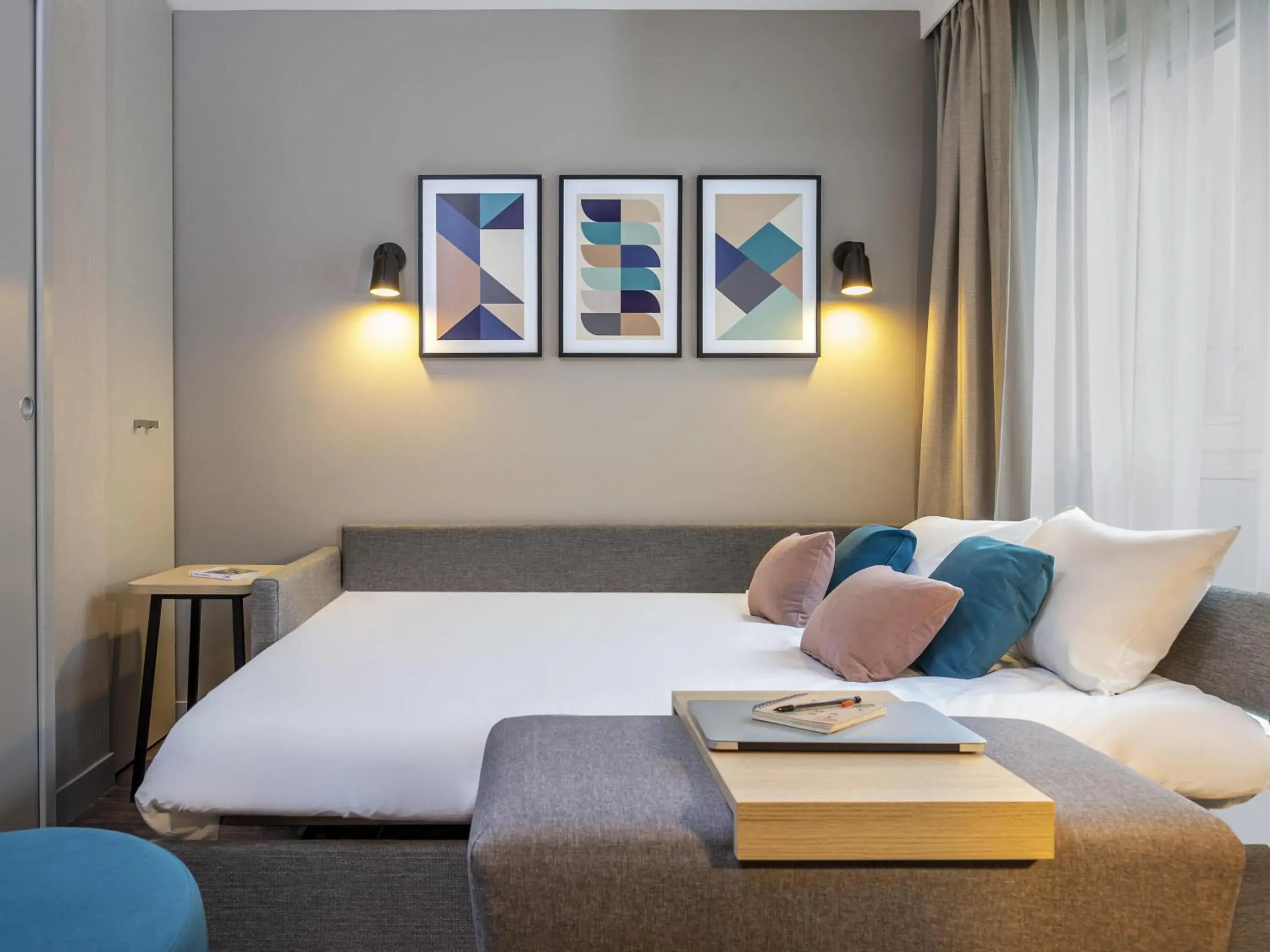 Bedroom, Bed in Aparthotel Adagio Lille Centre Grand Place Bedroom, Bed in Aparthotel Adagio Lille Centre Grand Place