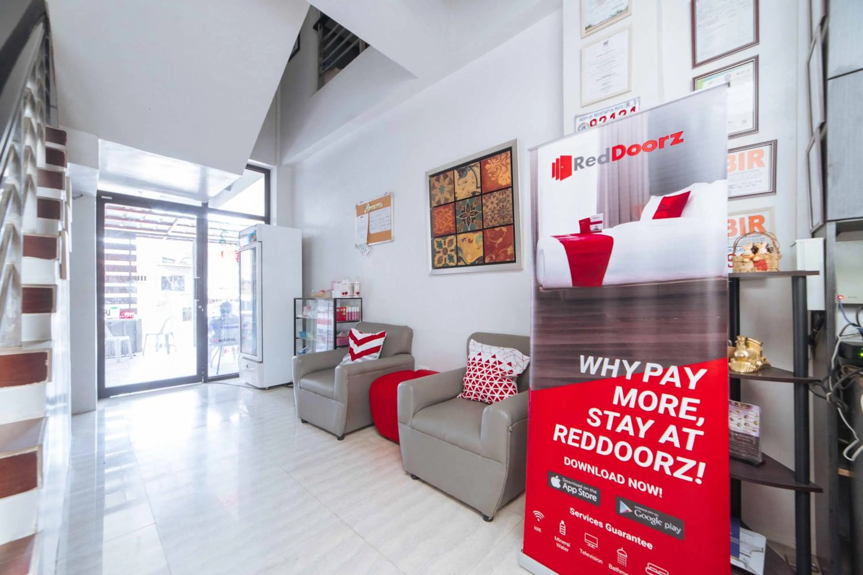 Seating area in RedDoorz near G Mall Bajada Davao