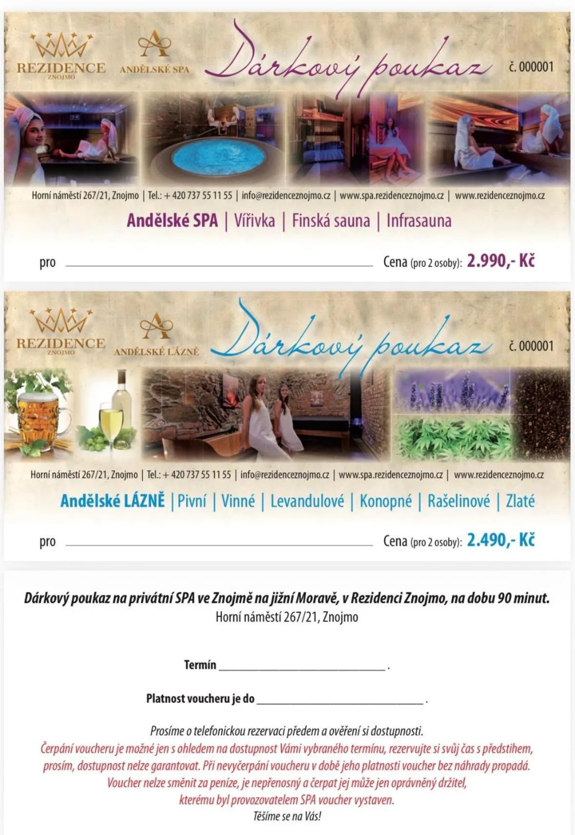 Rezidence Znojmo SPA privat wellness