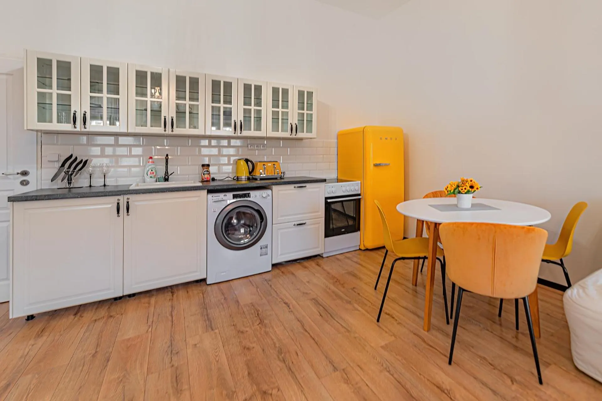 Kitchen or kitchenette in Rezidence Znojmo SPA privat wellness