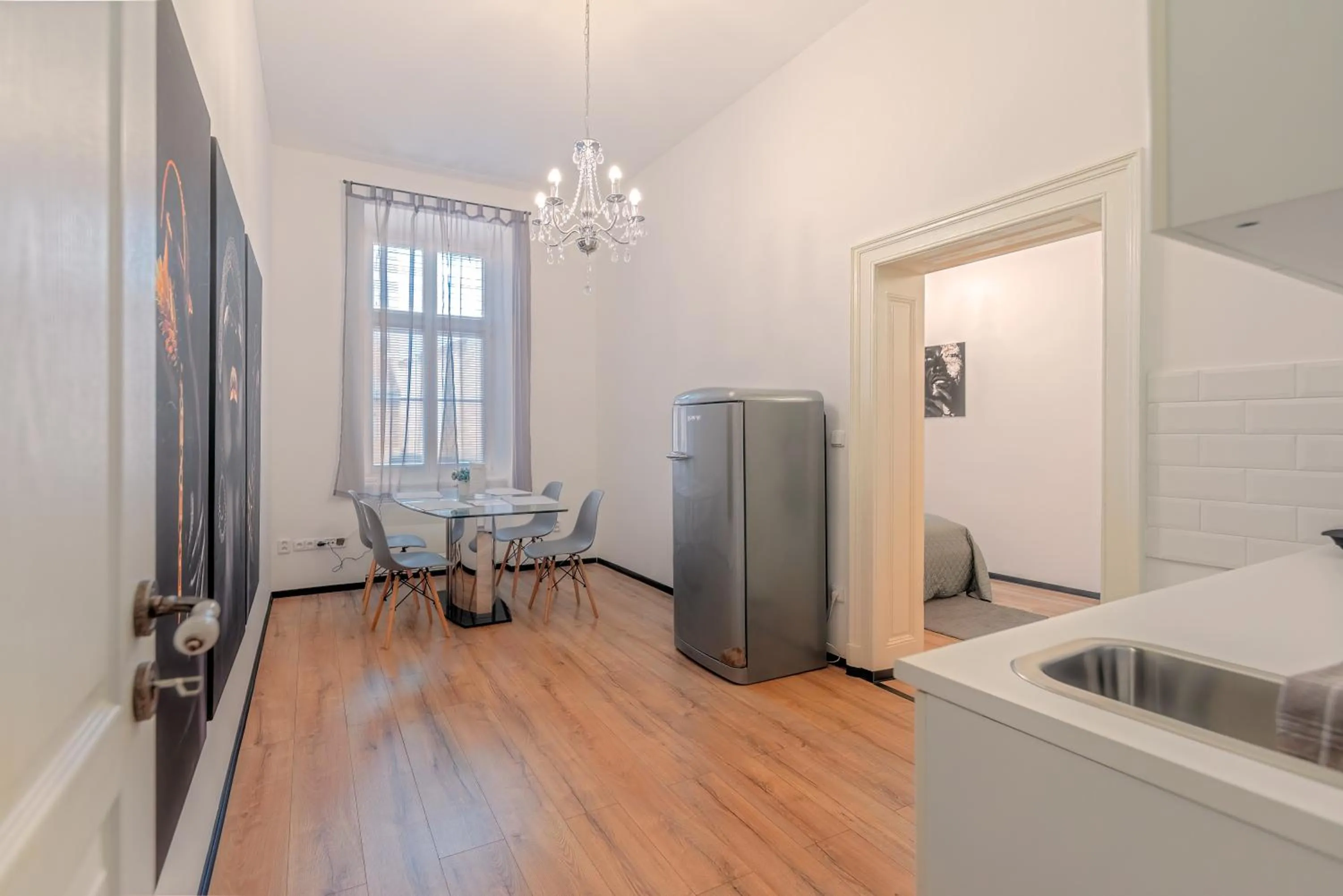 Kitchen or kitchenette in Rezidence Znojmo SPA privat wellness