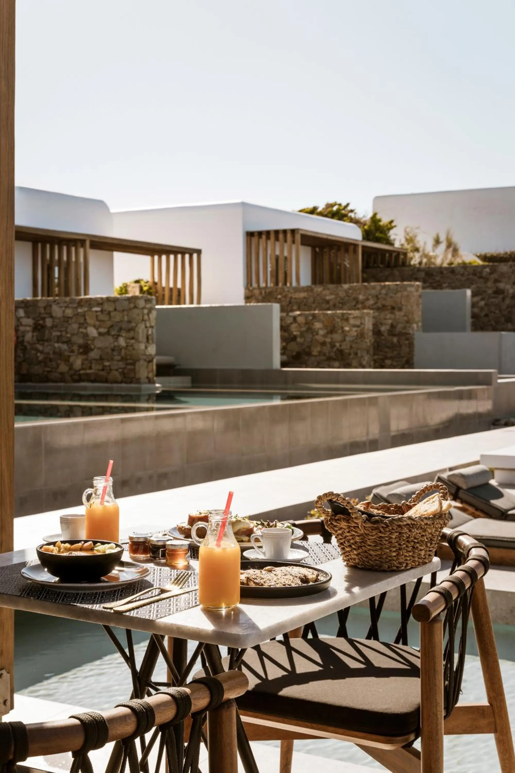 Patio in Mykonos Soul Luxury Suites