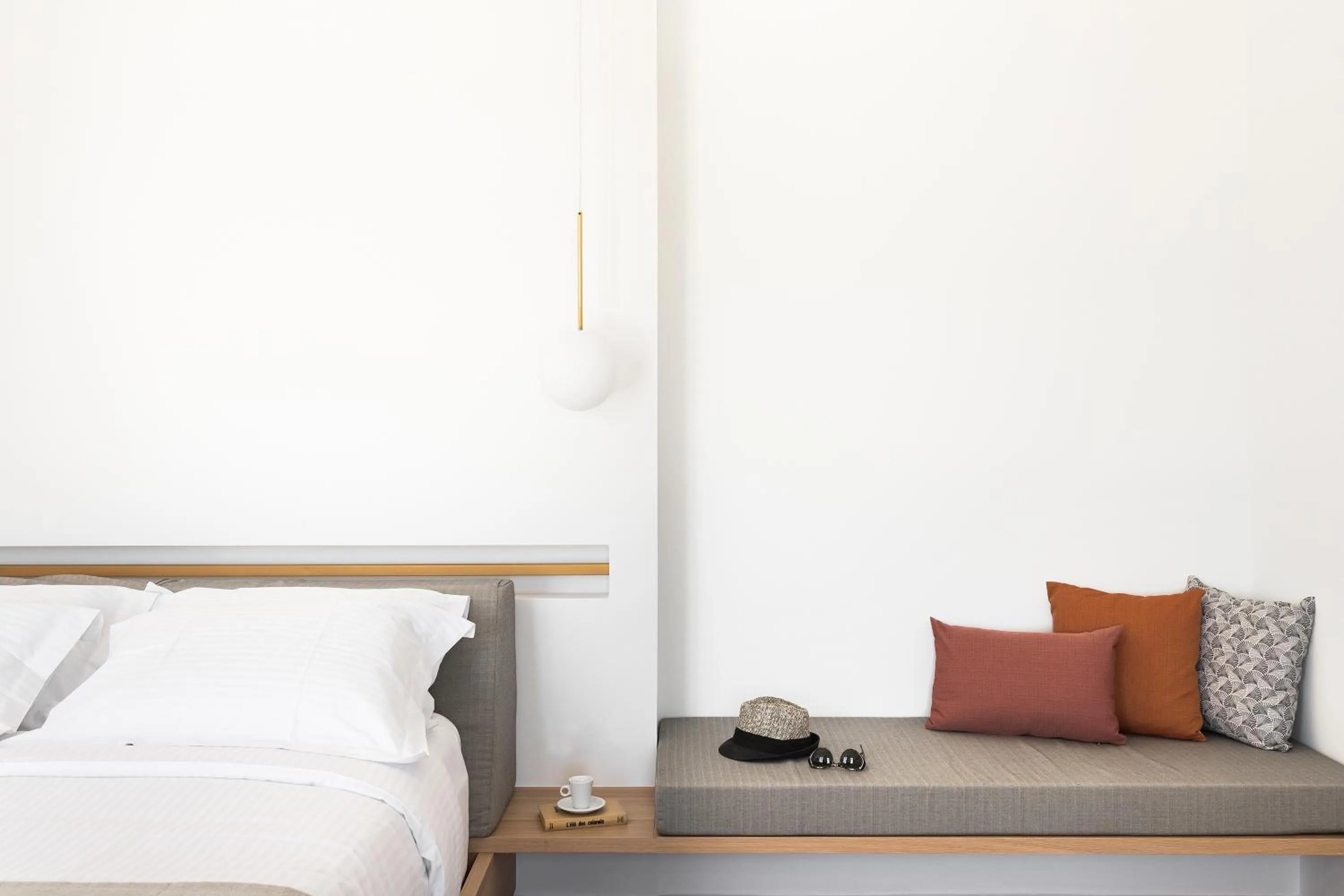 Seating area, Bed in Mykonos Soul Luxury Suites