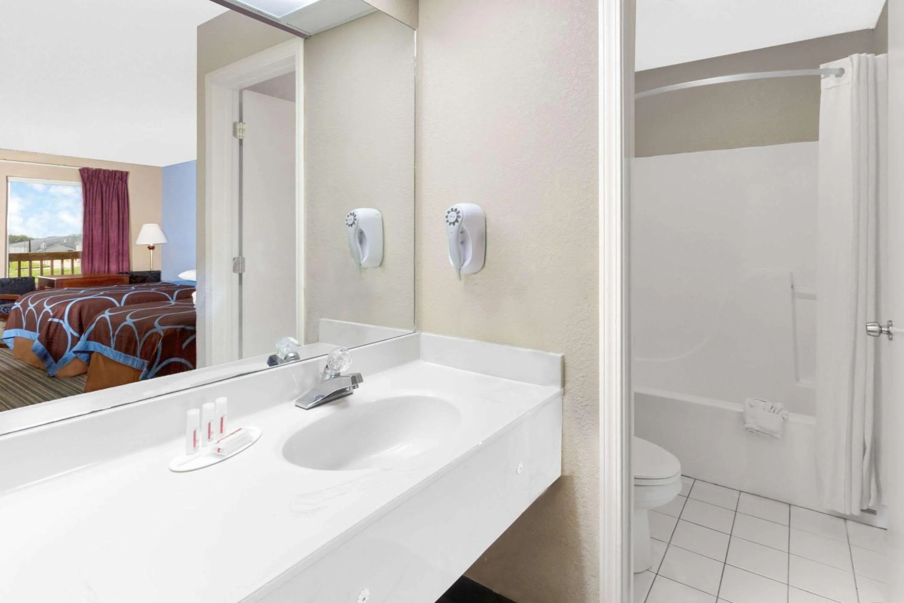 Bathroom in Super 8 by Wyndham Whiteville
