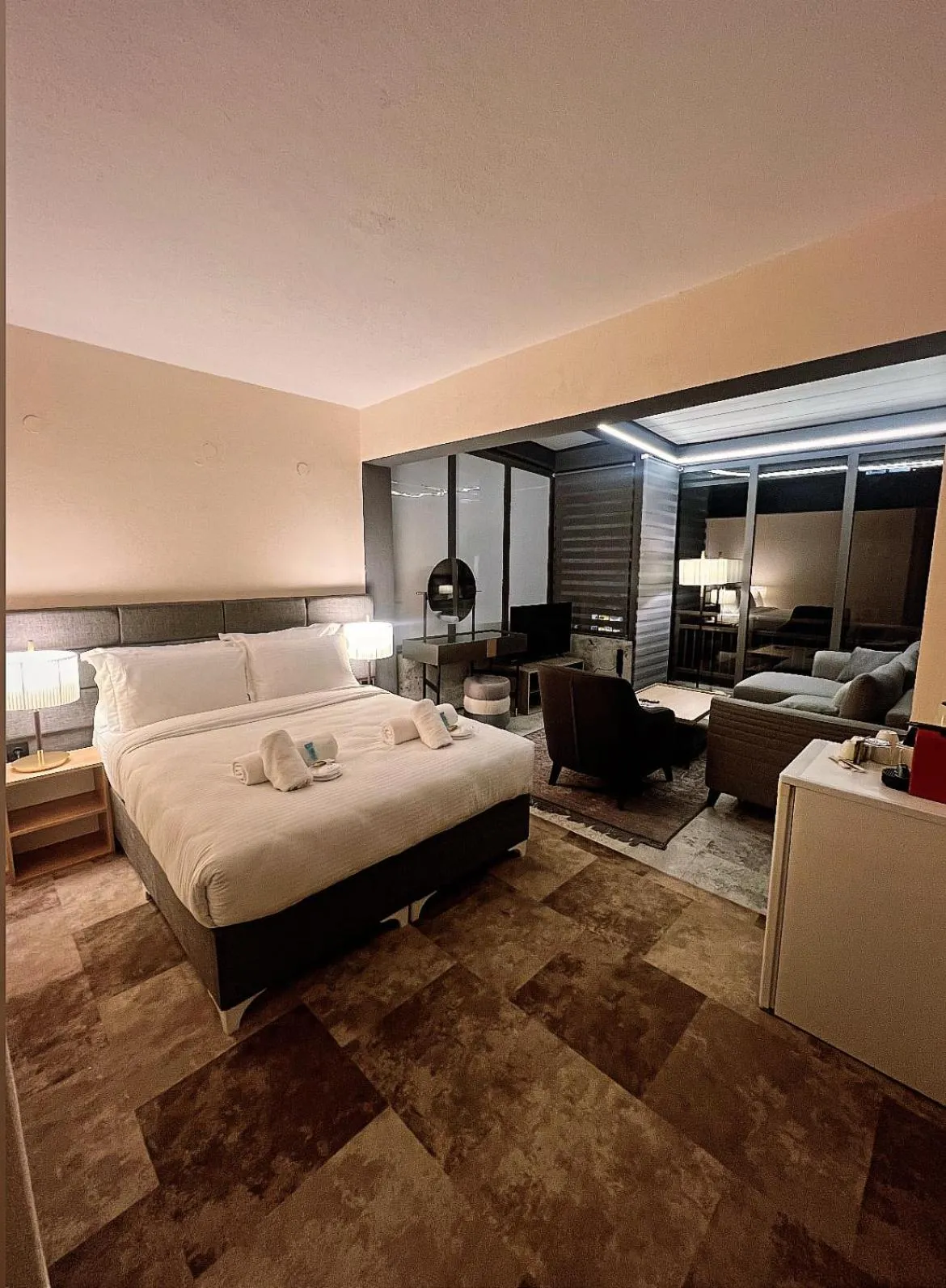 Bed in Lighthouse Hotel