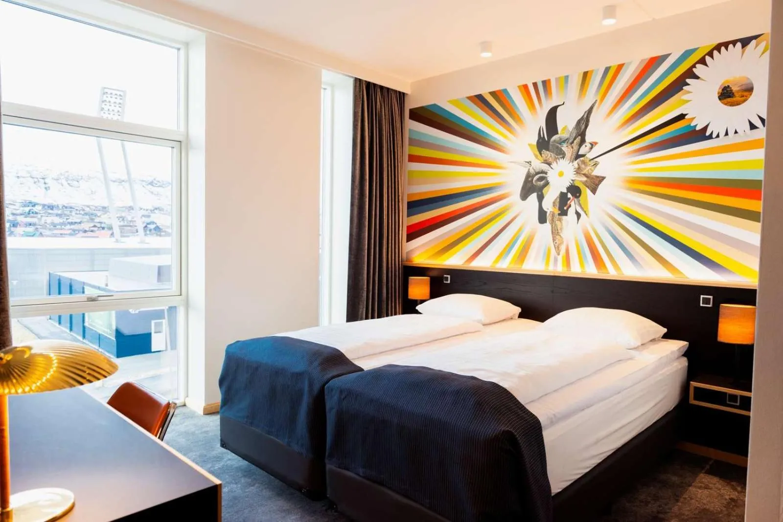 Property building, Bed in Hotel Brandan