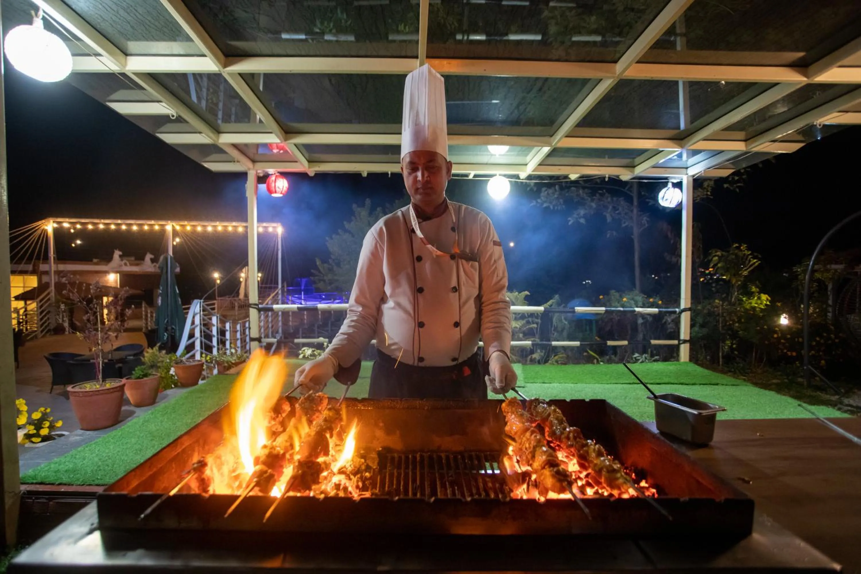 BBQ facilities in Hotel Sarathi