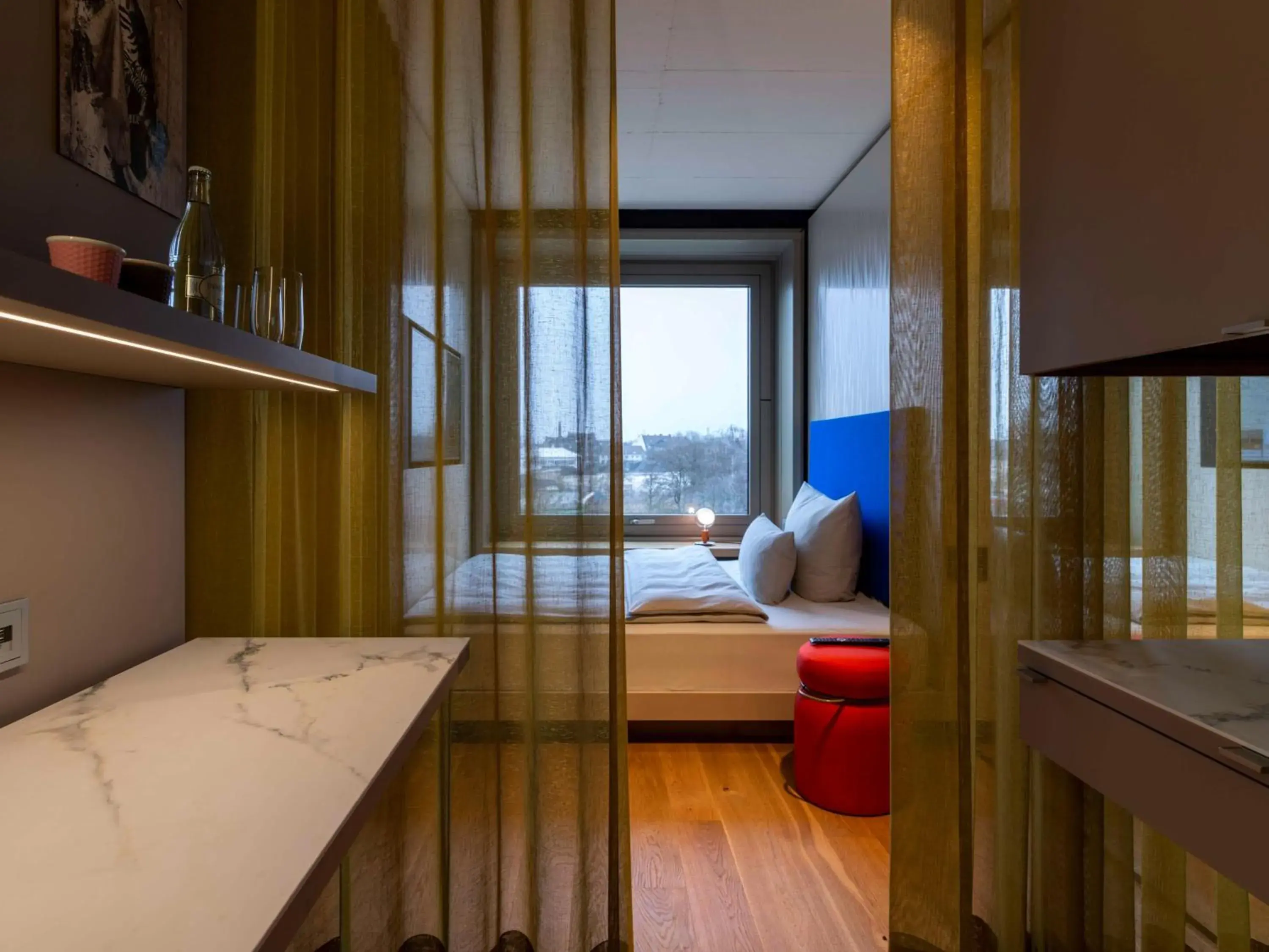 Bedroom, Bed in b'mine hotel Düsseldorf Bedroom, Bed in b'mine hotel Düsseldorf