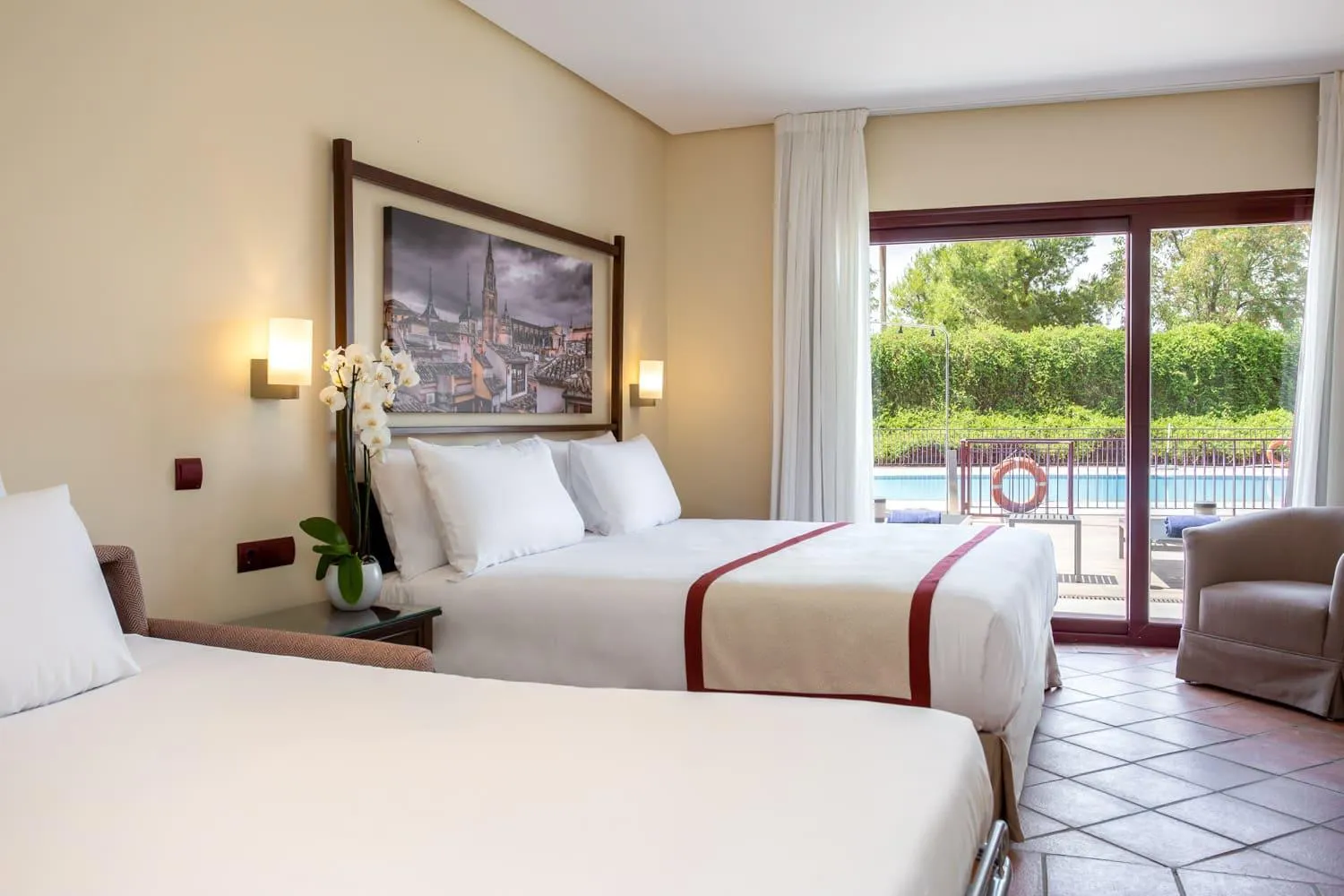 Bedroom, Bed in Exe Layos Golf