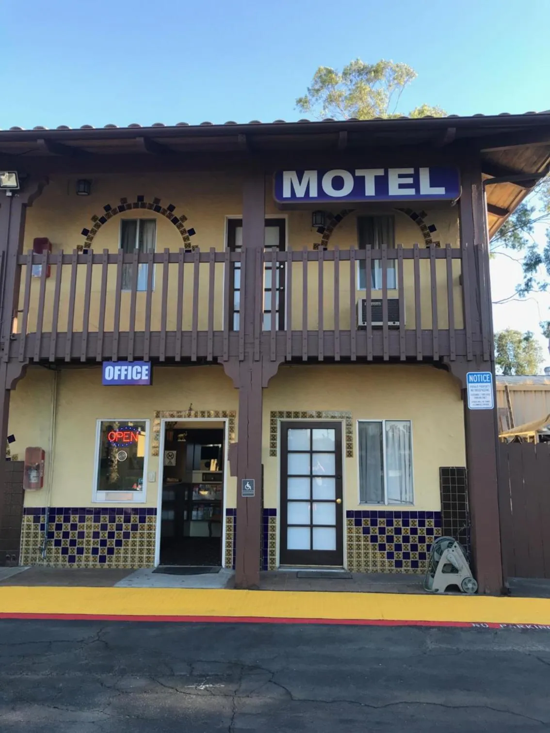 Property building in Hacienda Motel