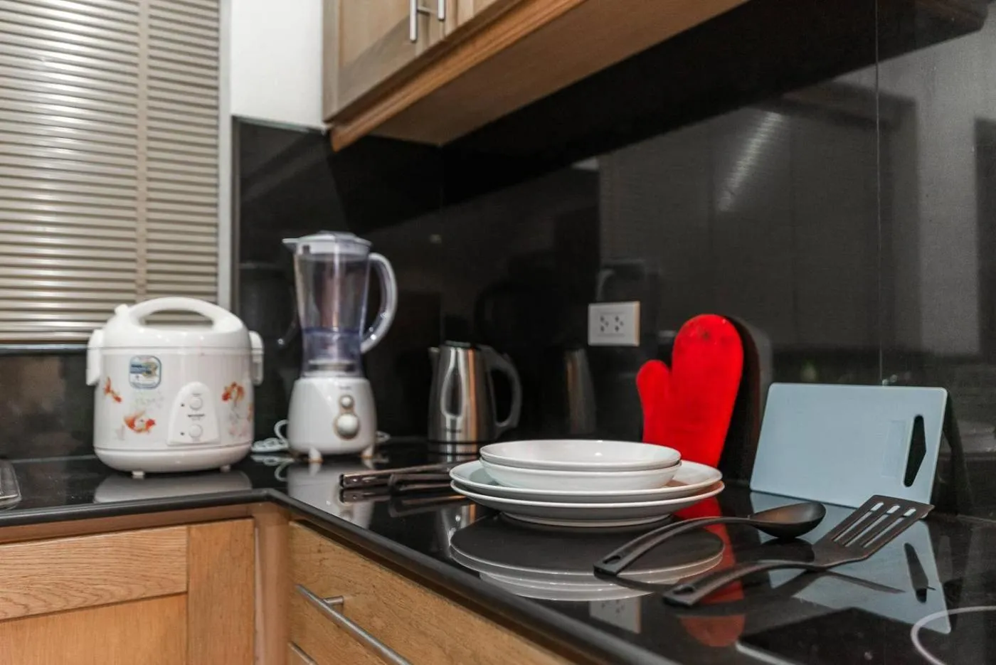 Kitchen or kitchenette in AnB poolvilla 2BR with private beach in pratamnak