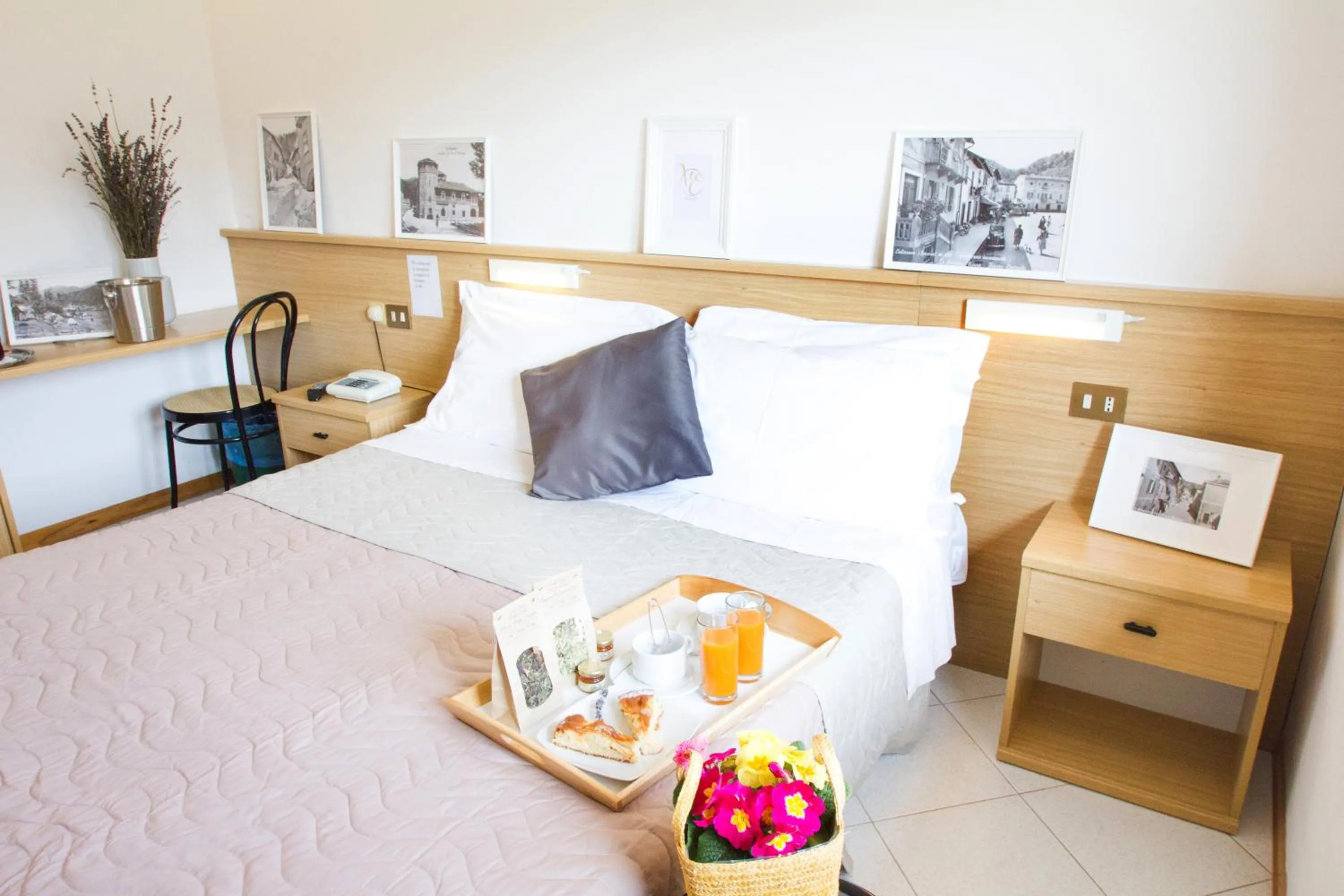 Bed in Hotel Villa Elia