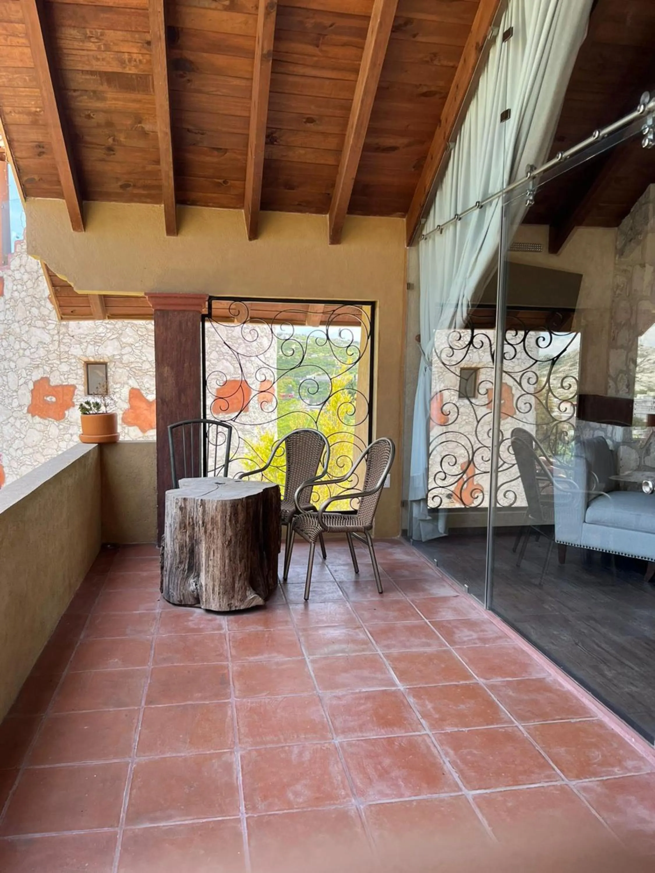 Balcony/Terrace in Zidada Hotel and Chalets