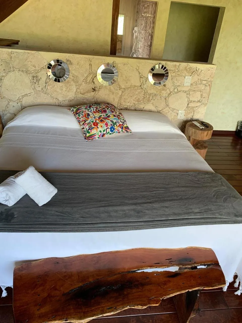 Bed in Zidada Hotel and Chalets