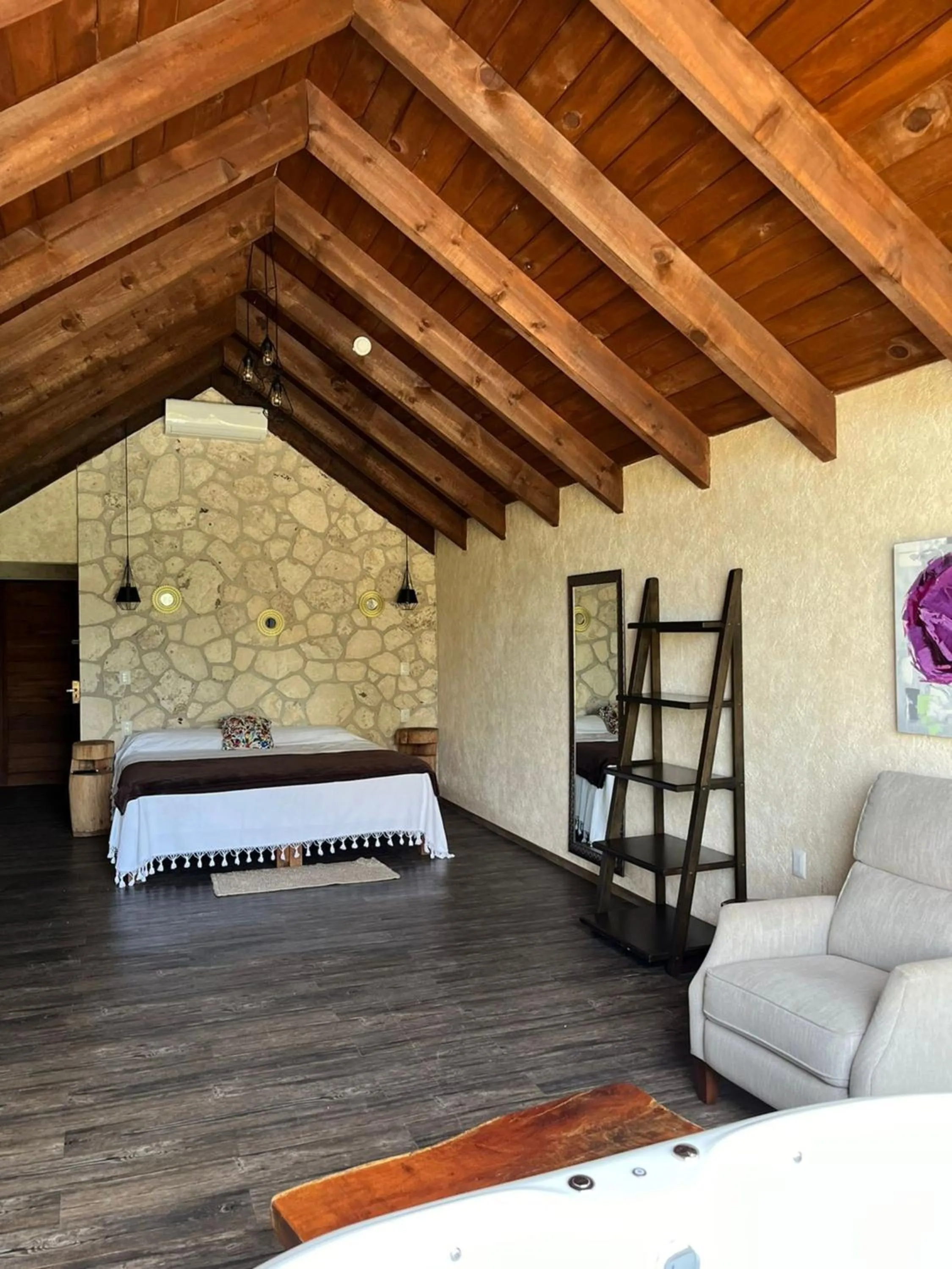 Bed in Zidada Hotel and Chalets