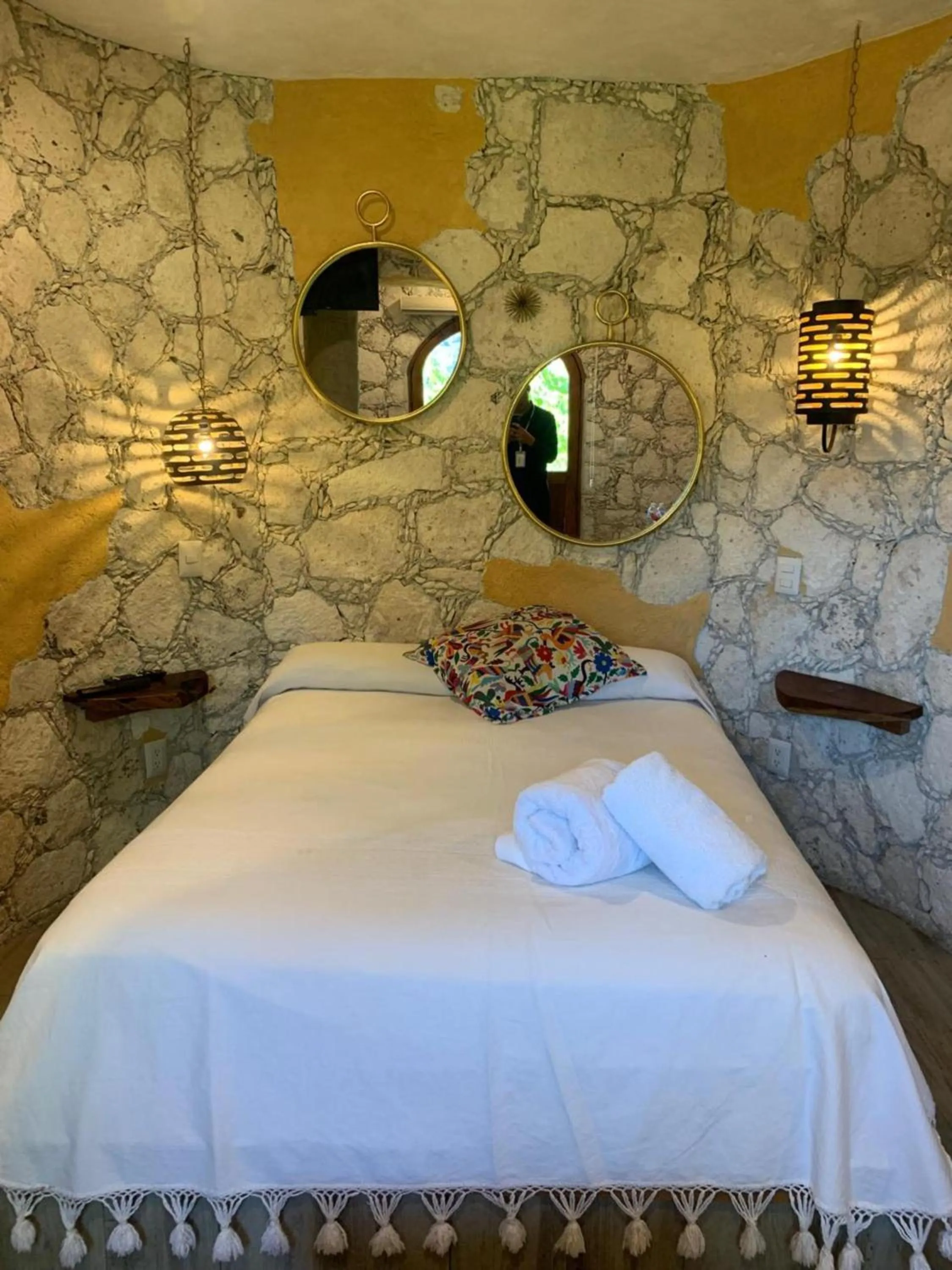 Bed in Zidada Hotel and Chalets