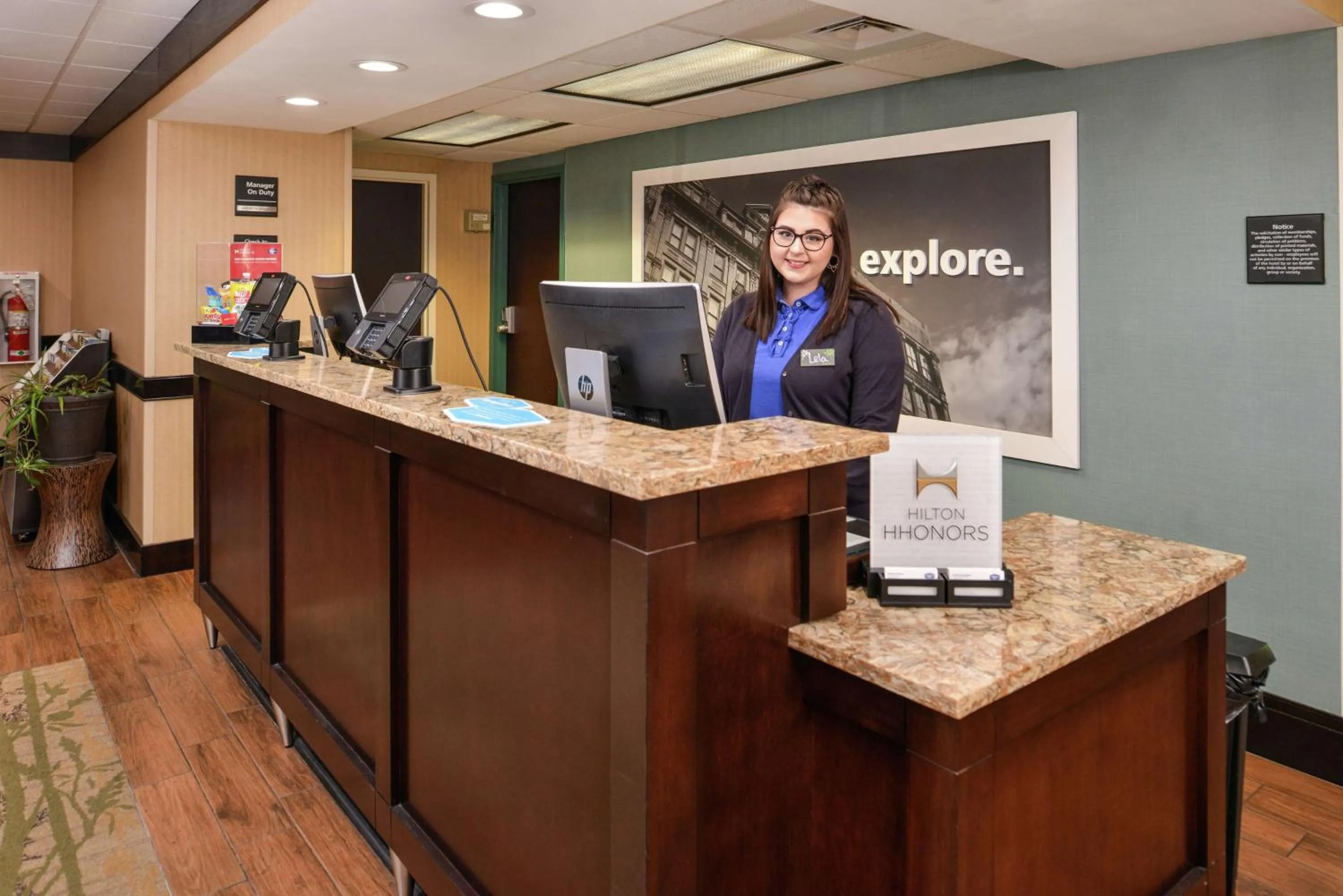 Lobby or reception in Hampton Inn Staunton