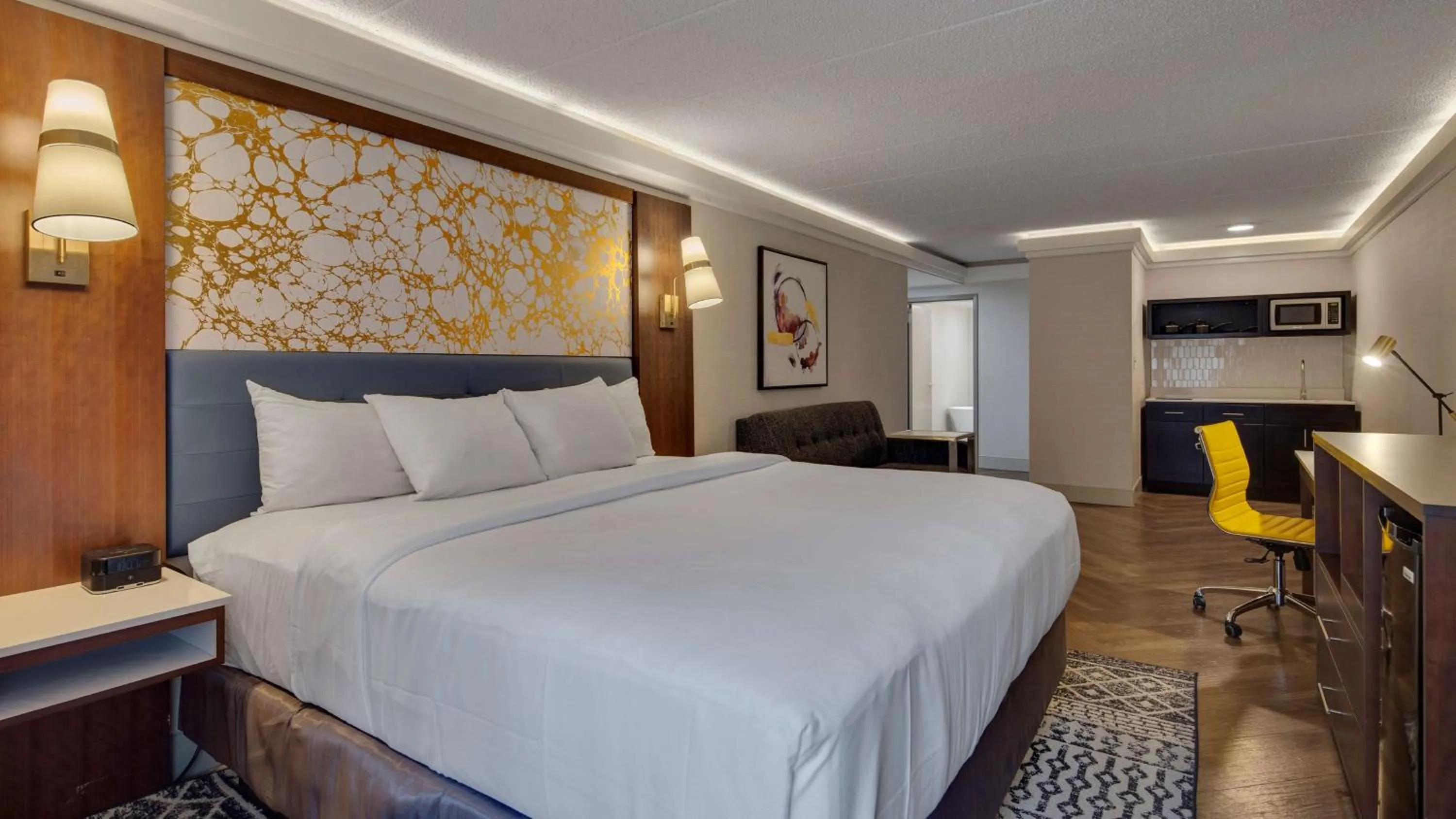 Bedroom, Bed in The Hub Murray Hill, BW Premier Collection