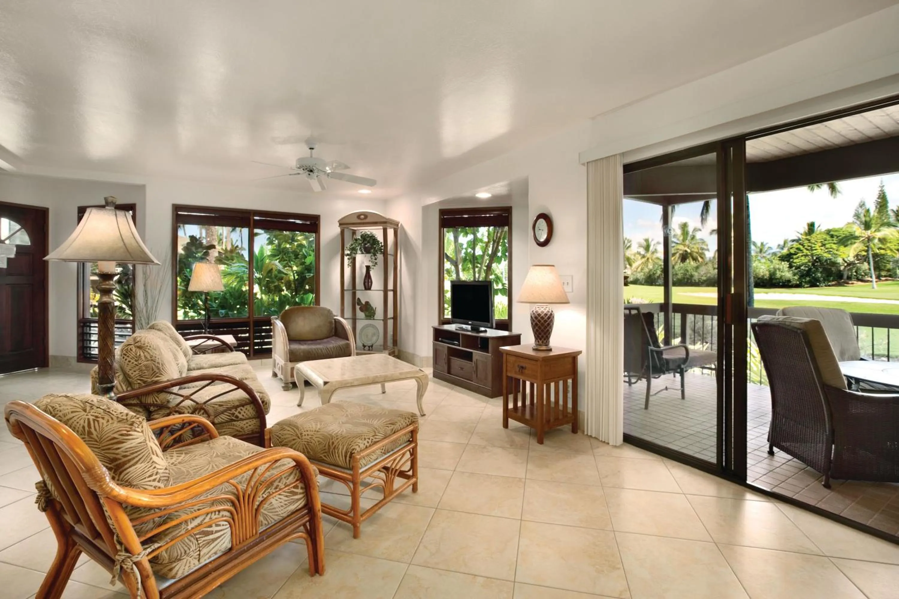 Patio in Castle Kanaloa at Kona