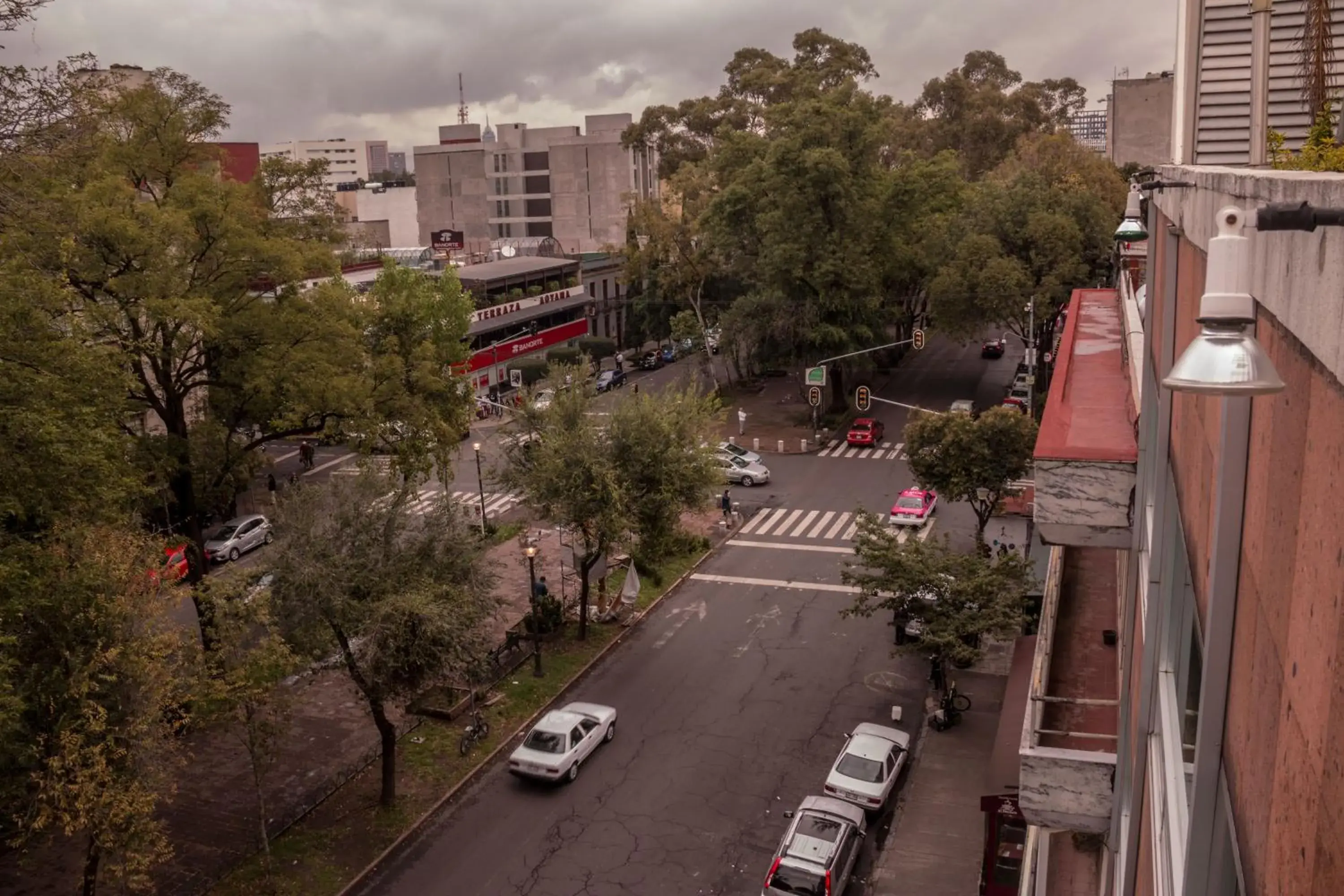 Street view in Hotel Milan CDMX Street view in Hotel Milan CDMX