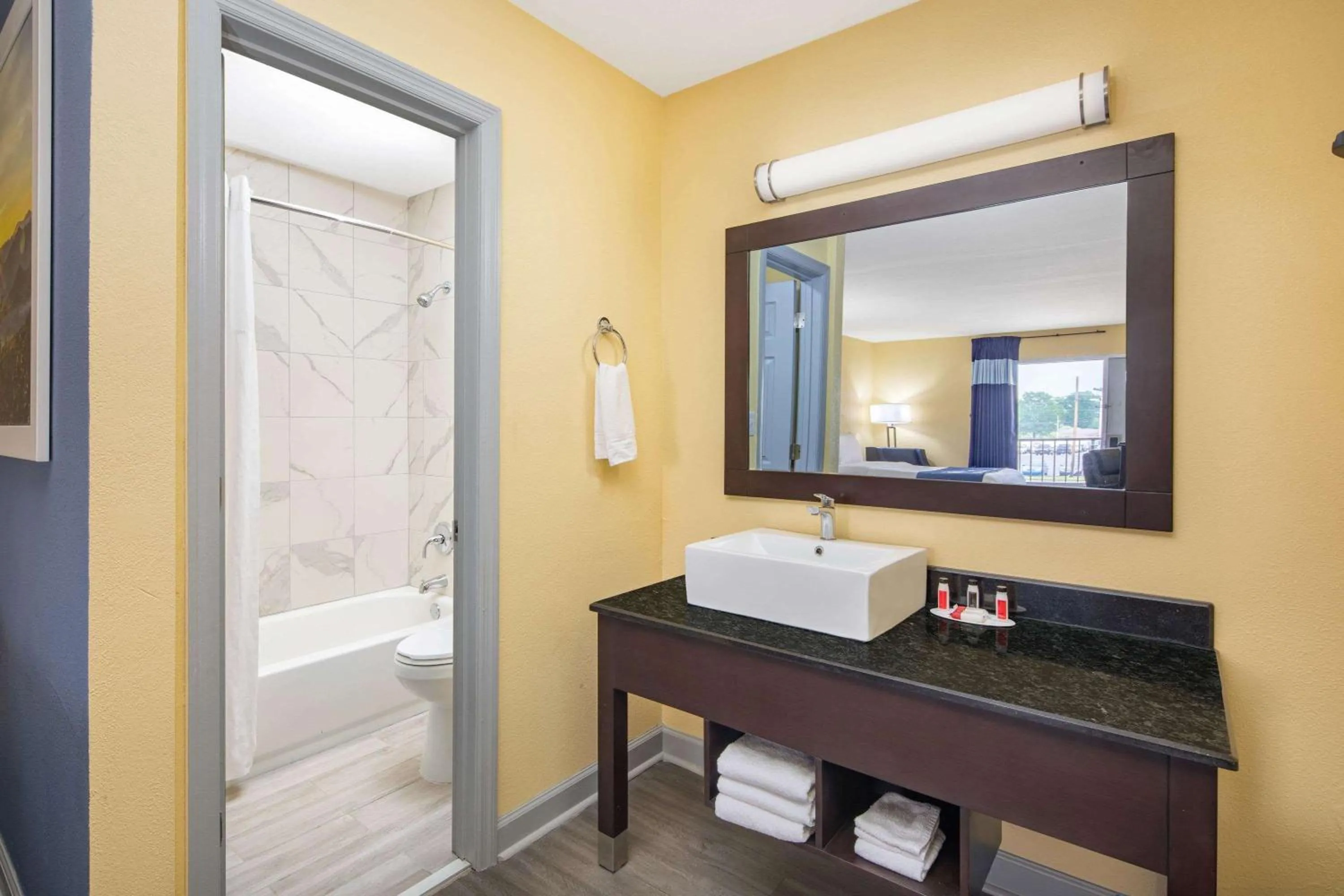 Bathroom in Days Inn by Wyndham Muscle Shoals