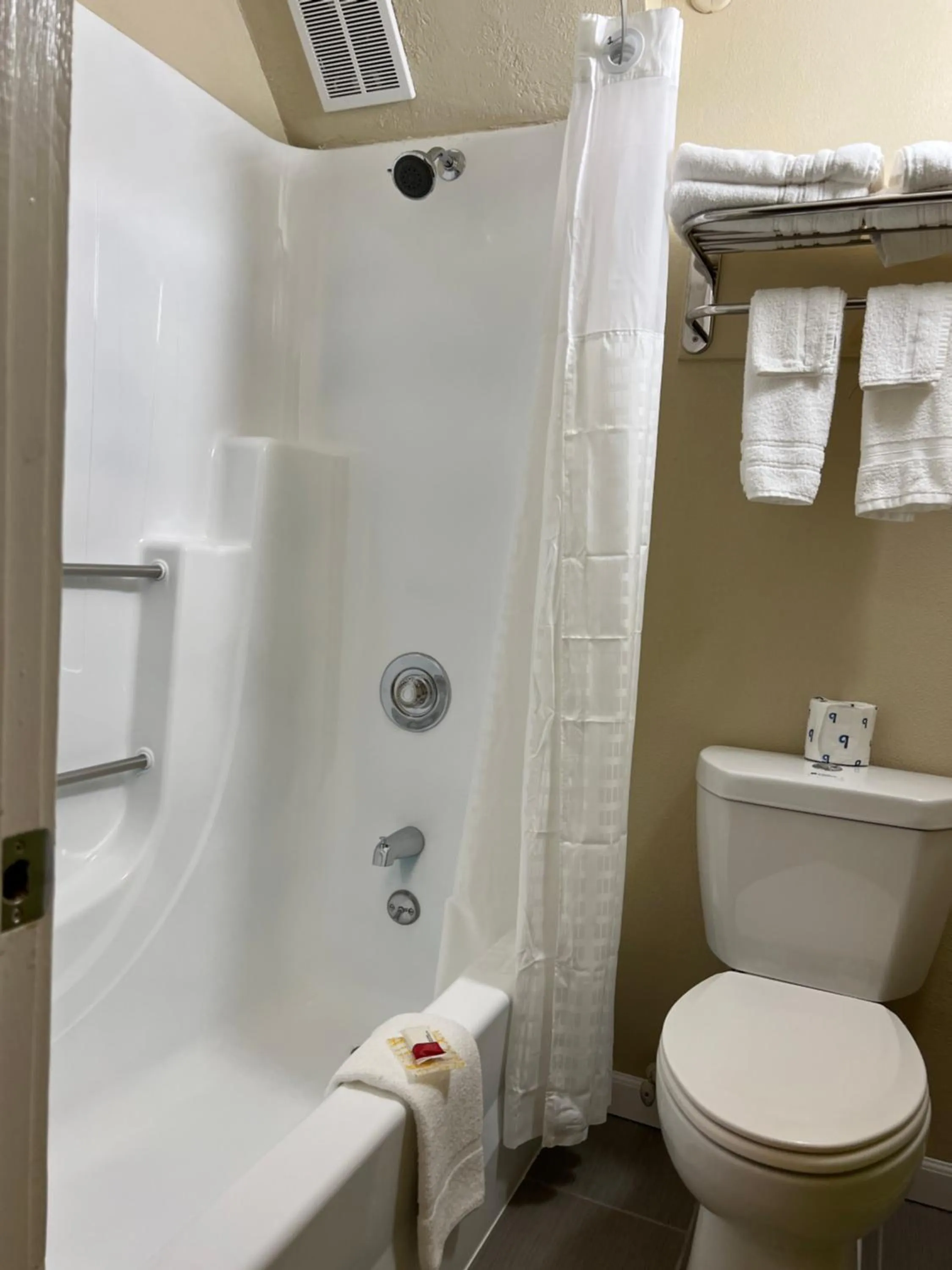 Shower in Super 8 by Wyndham Bangor