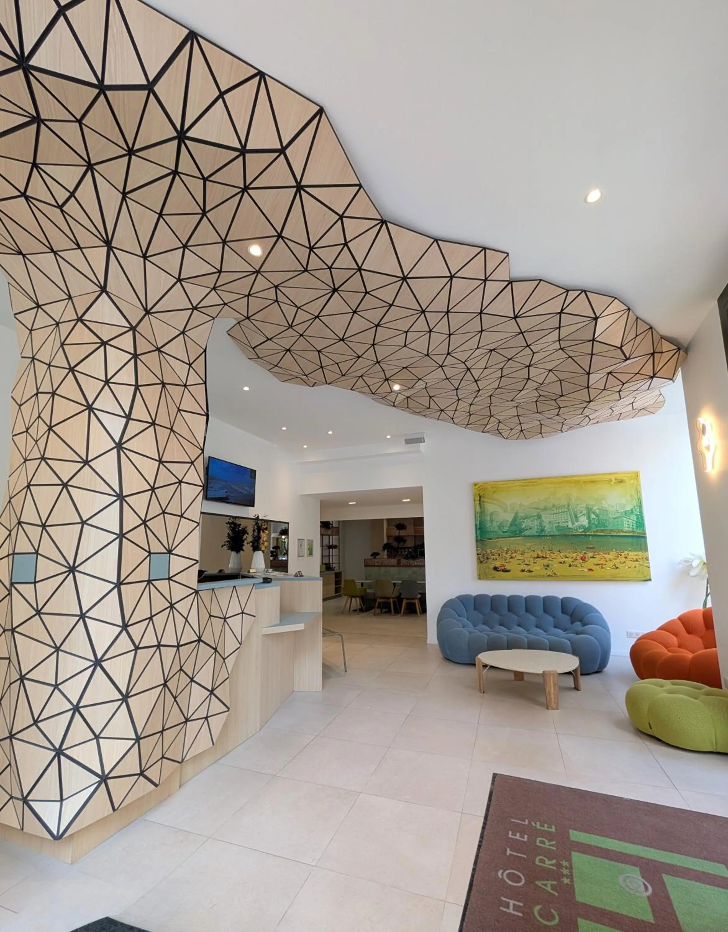 Lobby or reception in Hôtel Carré Vieux Port