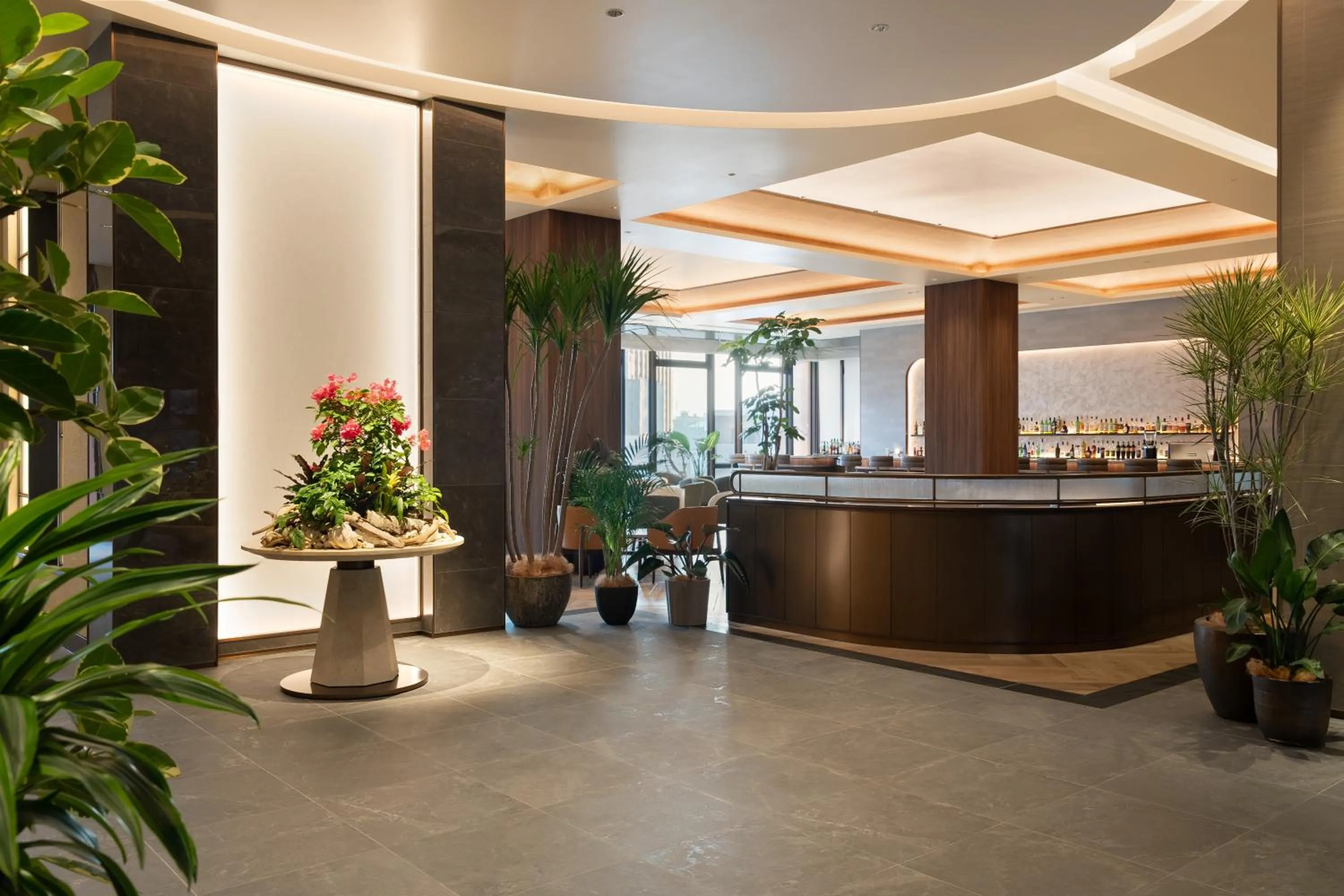 Lobby or reception in Okinawa Harborview Hotel