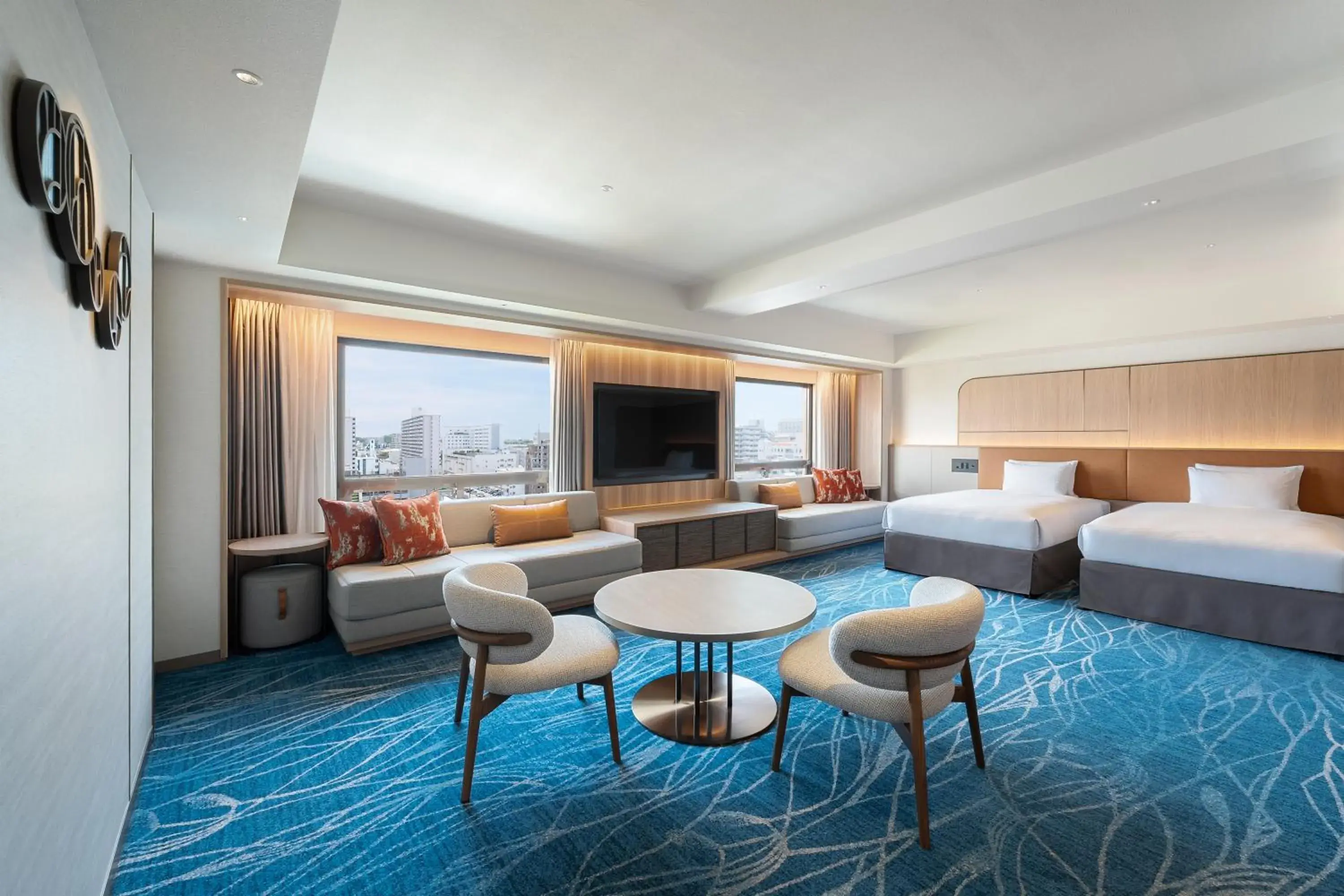 Photo of the whole room, Bed in Okinawa Harborview Hotel Photo of the whole room, Bed in Okinawa Harborview Hotel