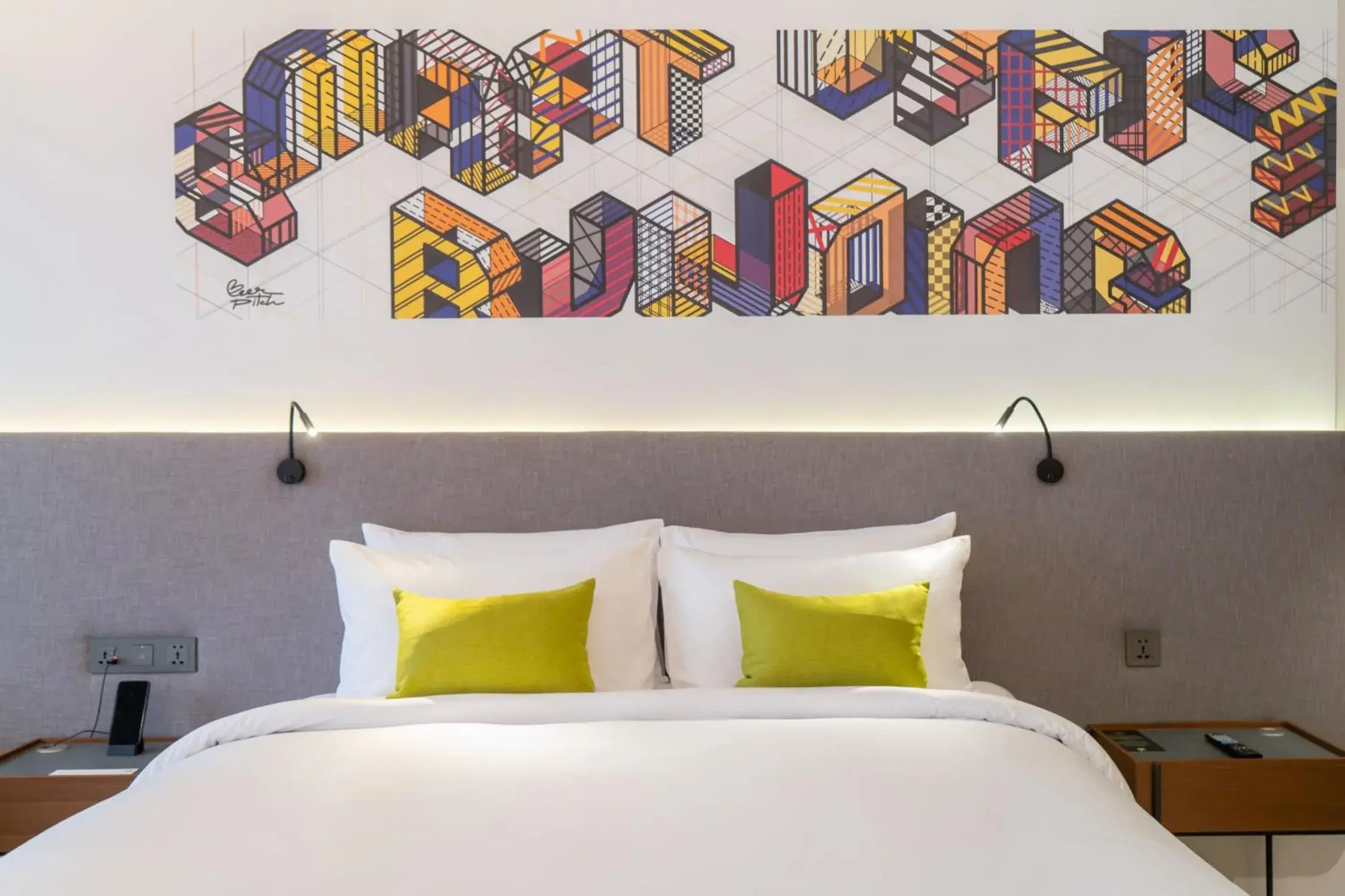 Bed in Triple Y Hotel Bed in Triple Y Hotel