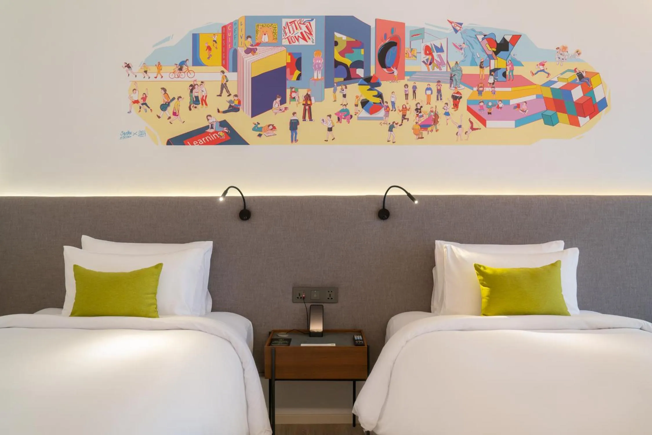 Bed in Triple Y Hotel