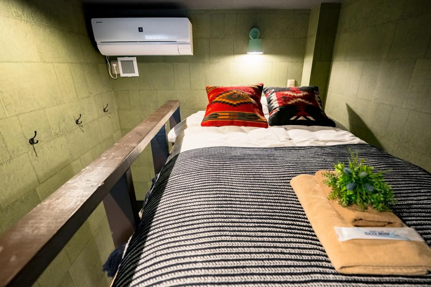 Bed in IKIDANE Residential Hotel Komagome