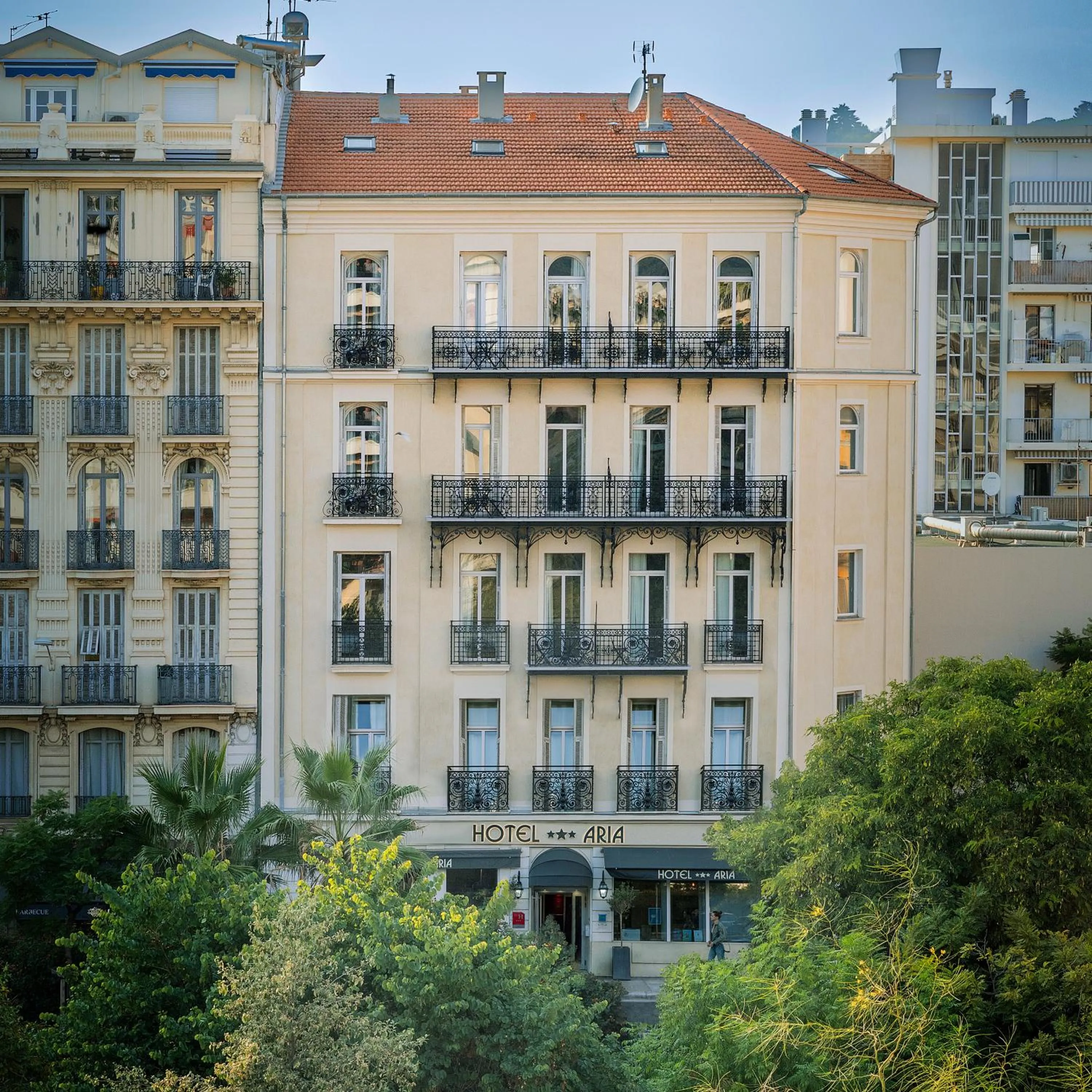 Property building in Hotel Aria