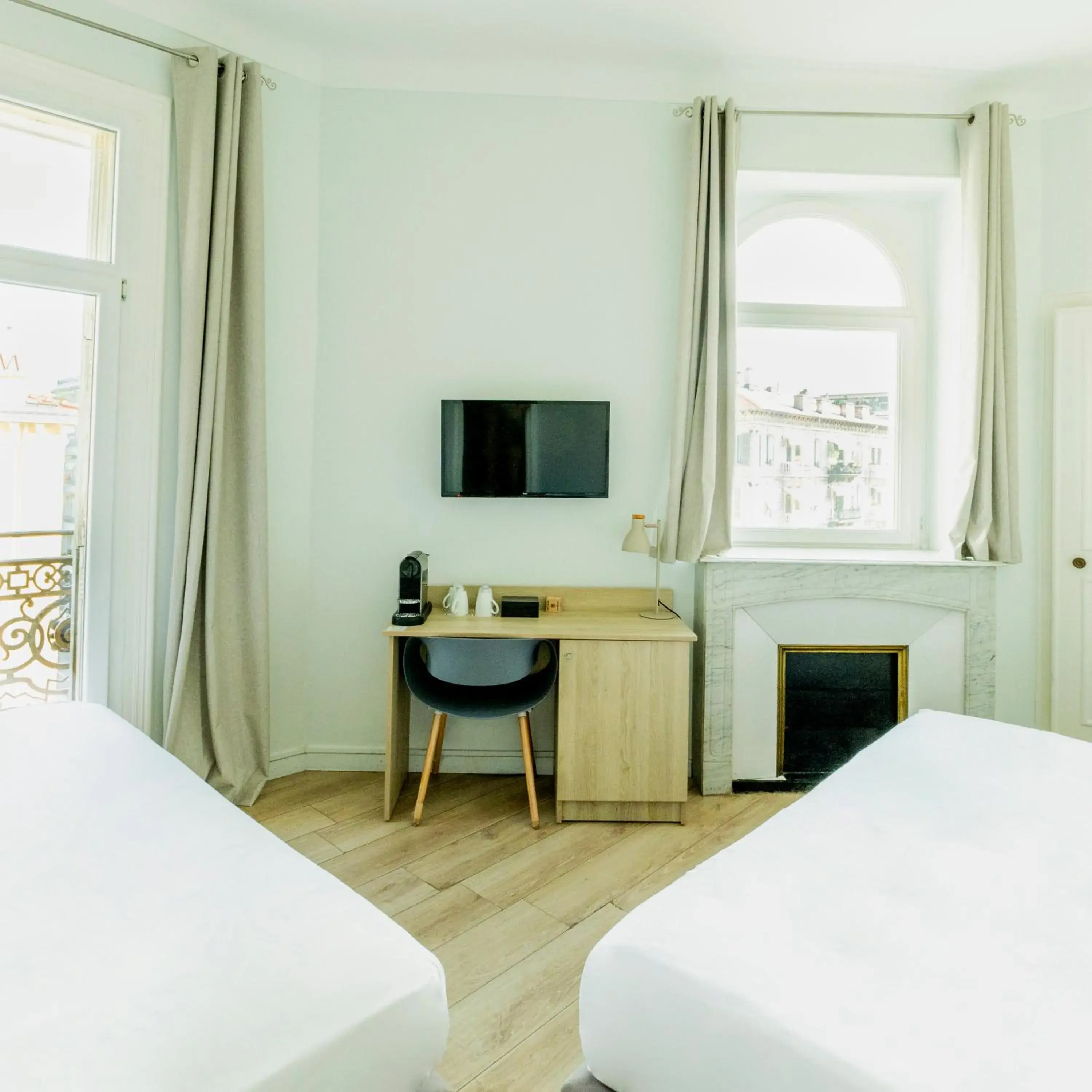 Bed in Hotel Aria Bed in Hotel Aria