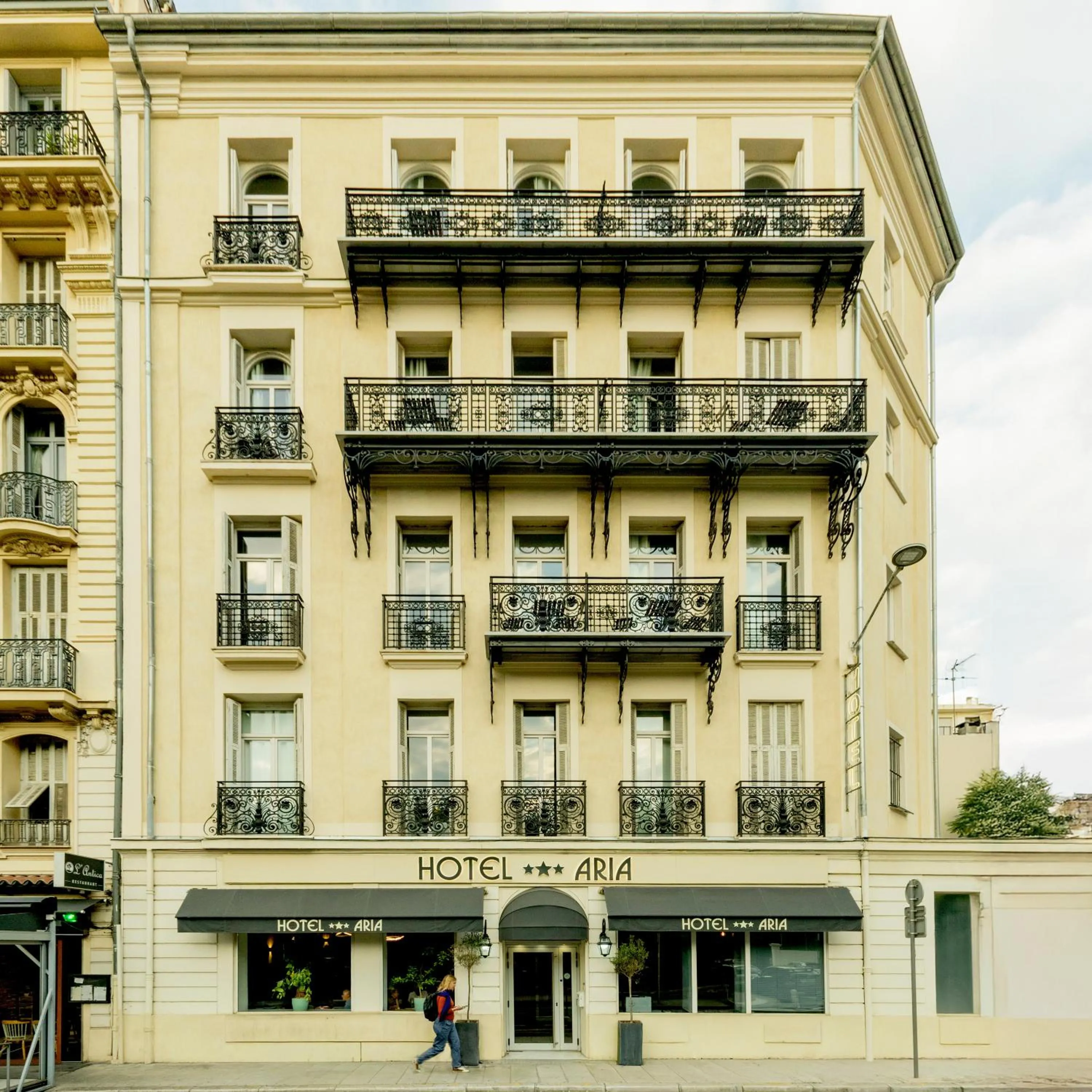 Property building in Hotel Aria