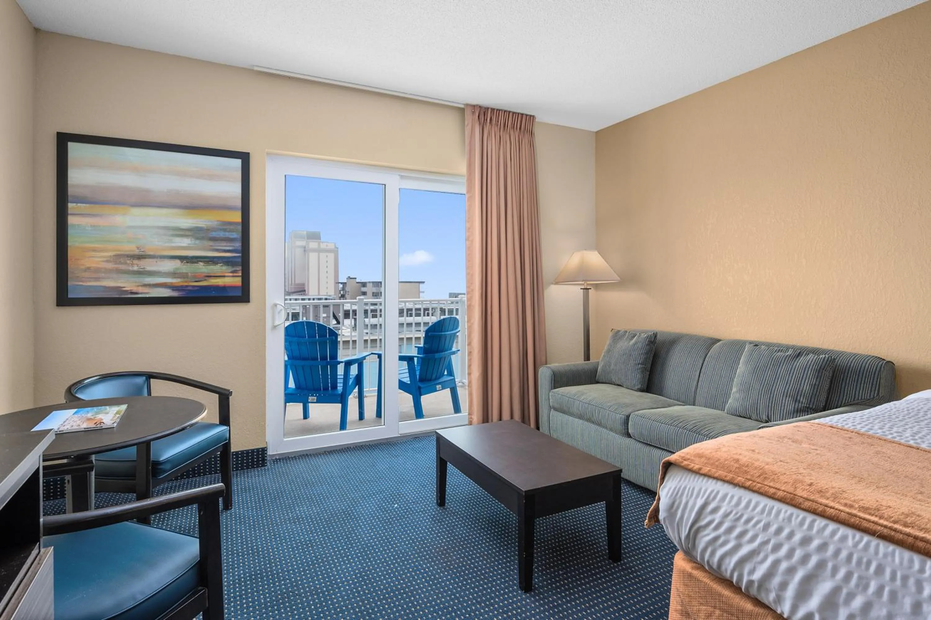 Bed in Crystal Beach Hotel